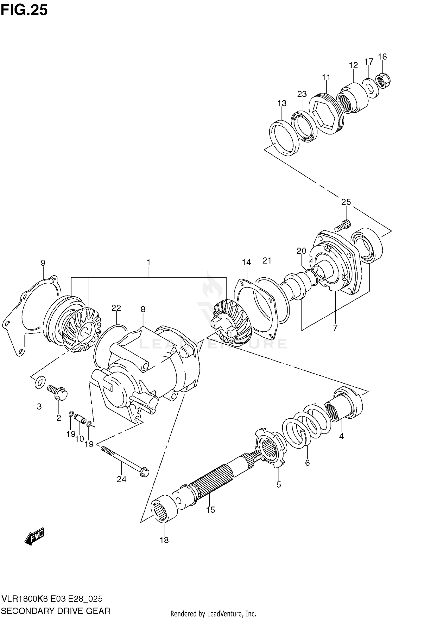 SECONDARY DRIVE GEAR