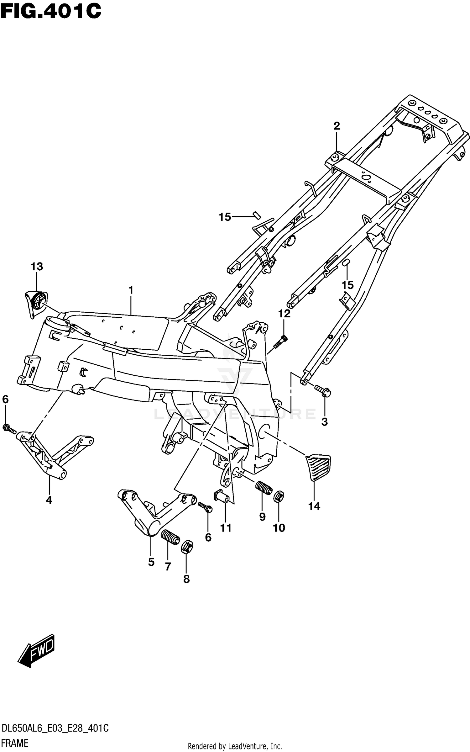 FRAME (DL650AL6 E03)