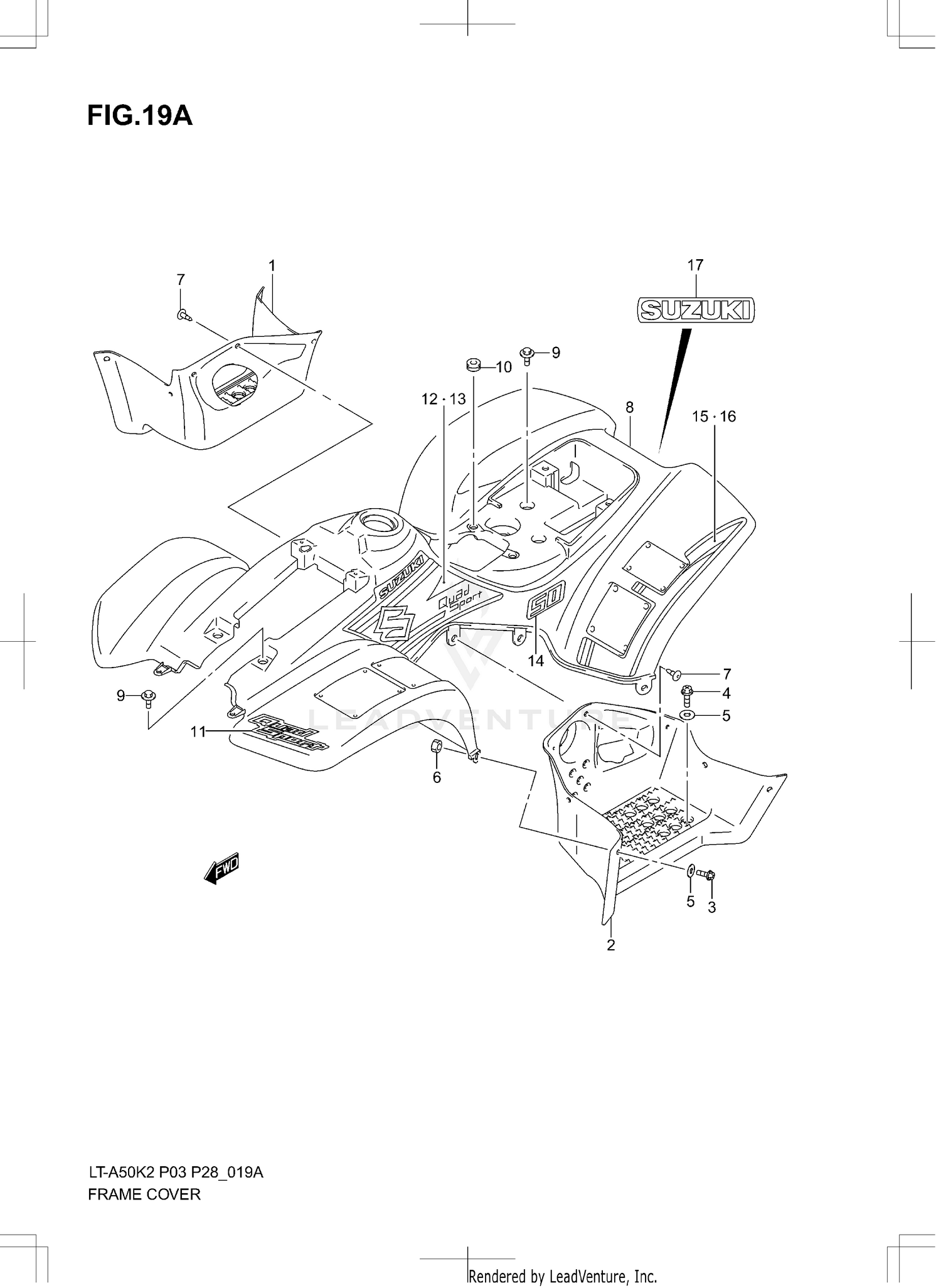FRAME COVER (MODEL K3)