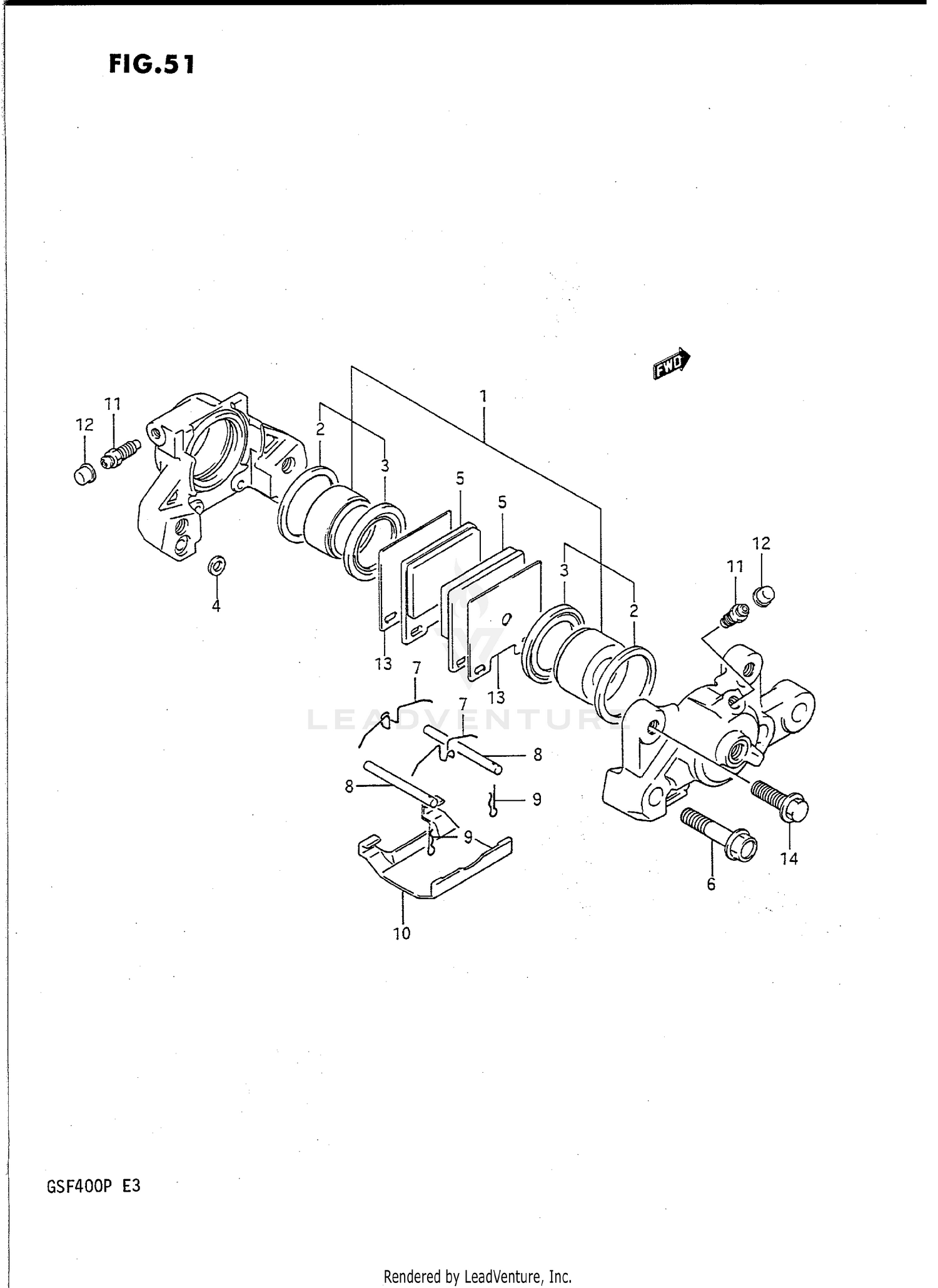 REAR CALIPER (MODEL M/N)