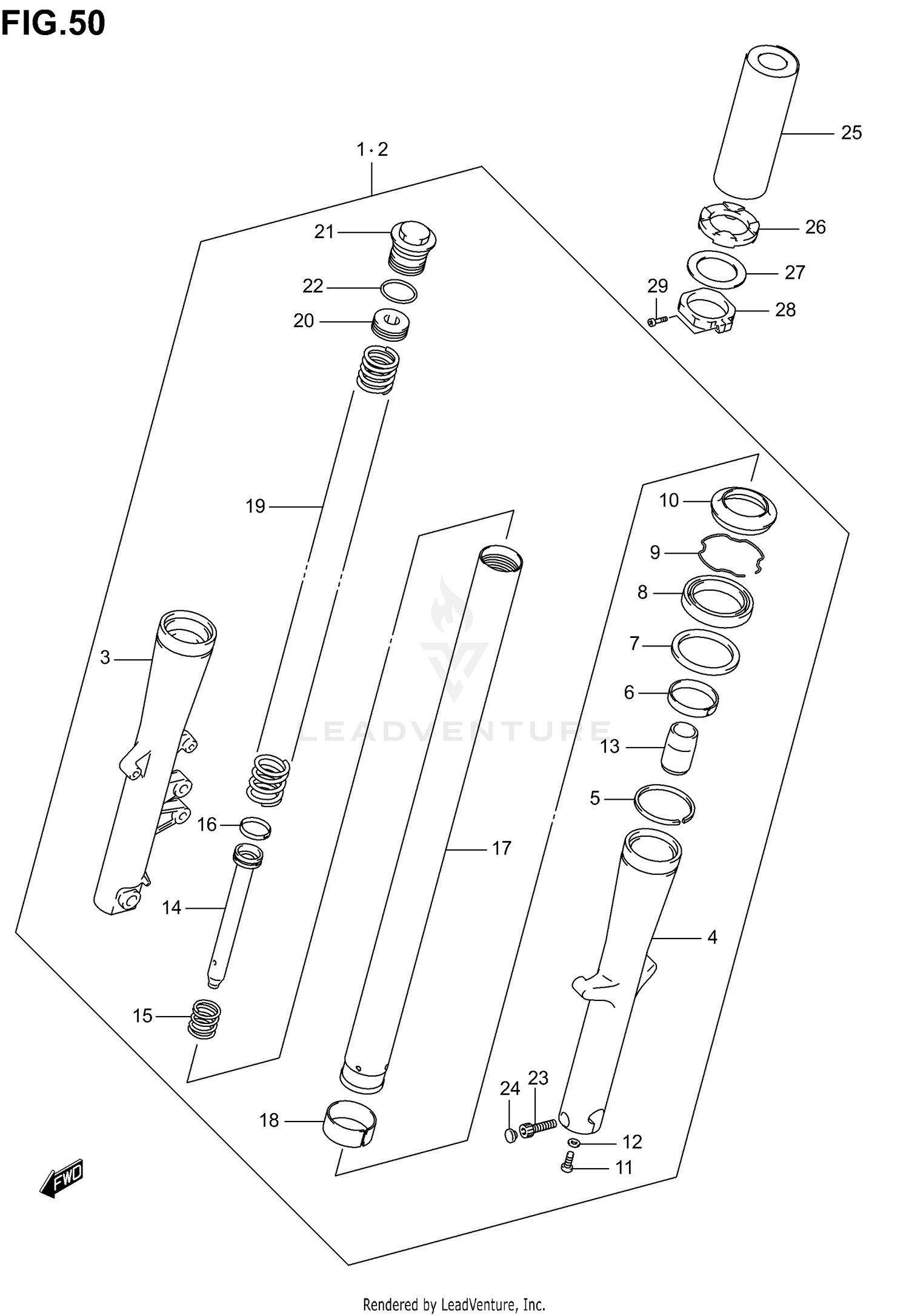 FRONT DAMPER (MODEL K1/K2/K3/K4)