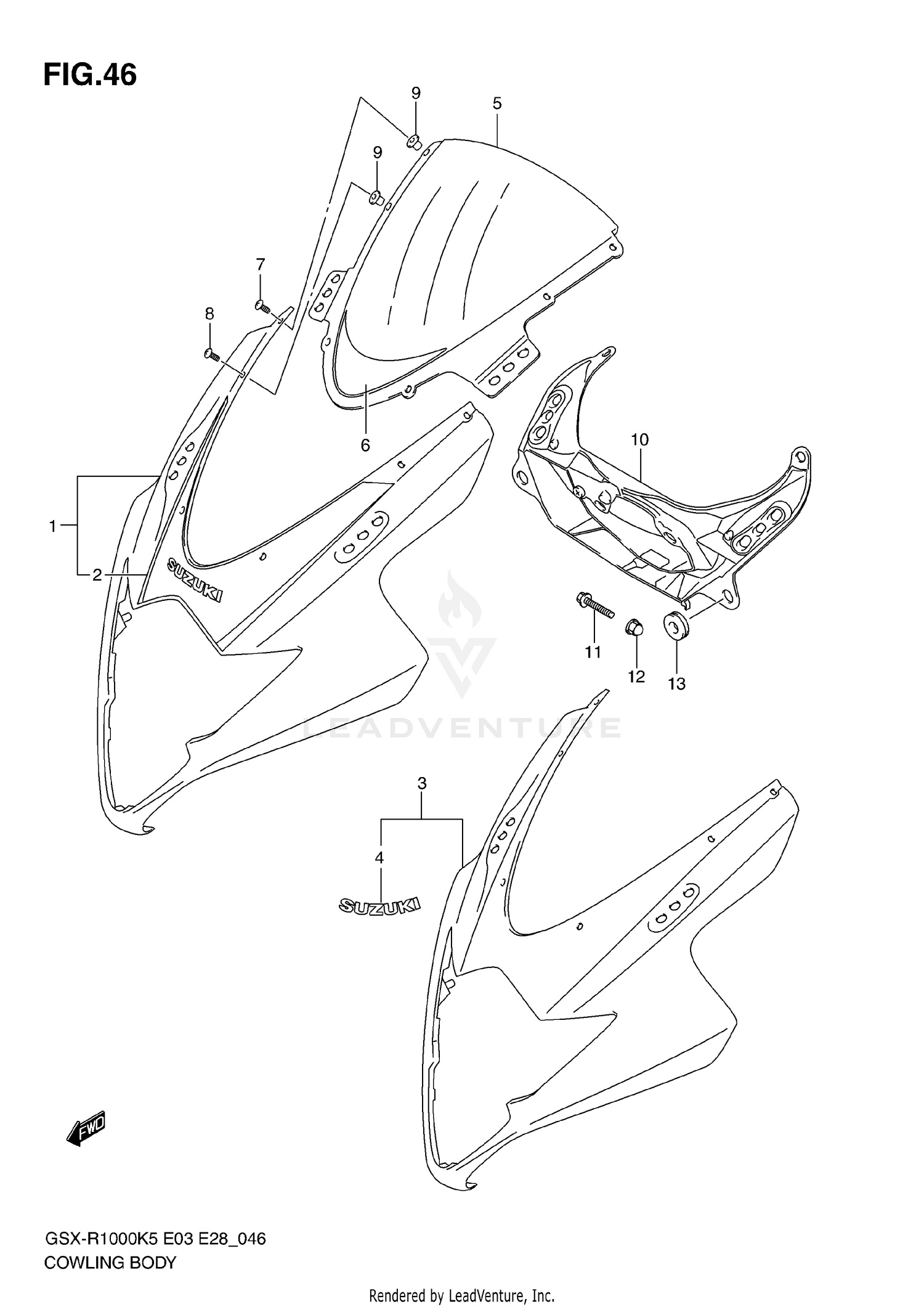 COWLING BODY (MODEL K5)