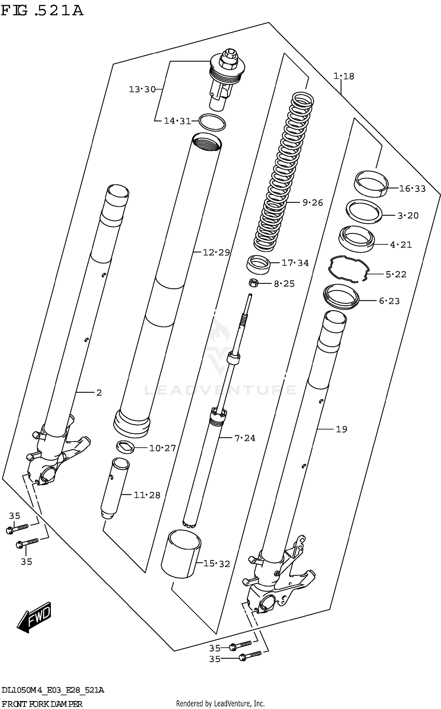 FRONT FORK DAMPER (DL1050RR)