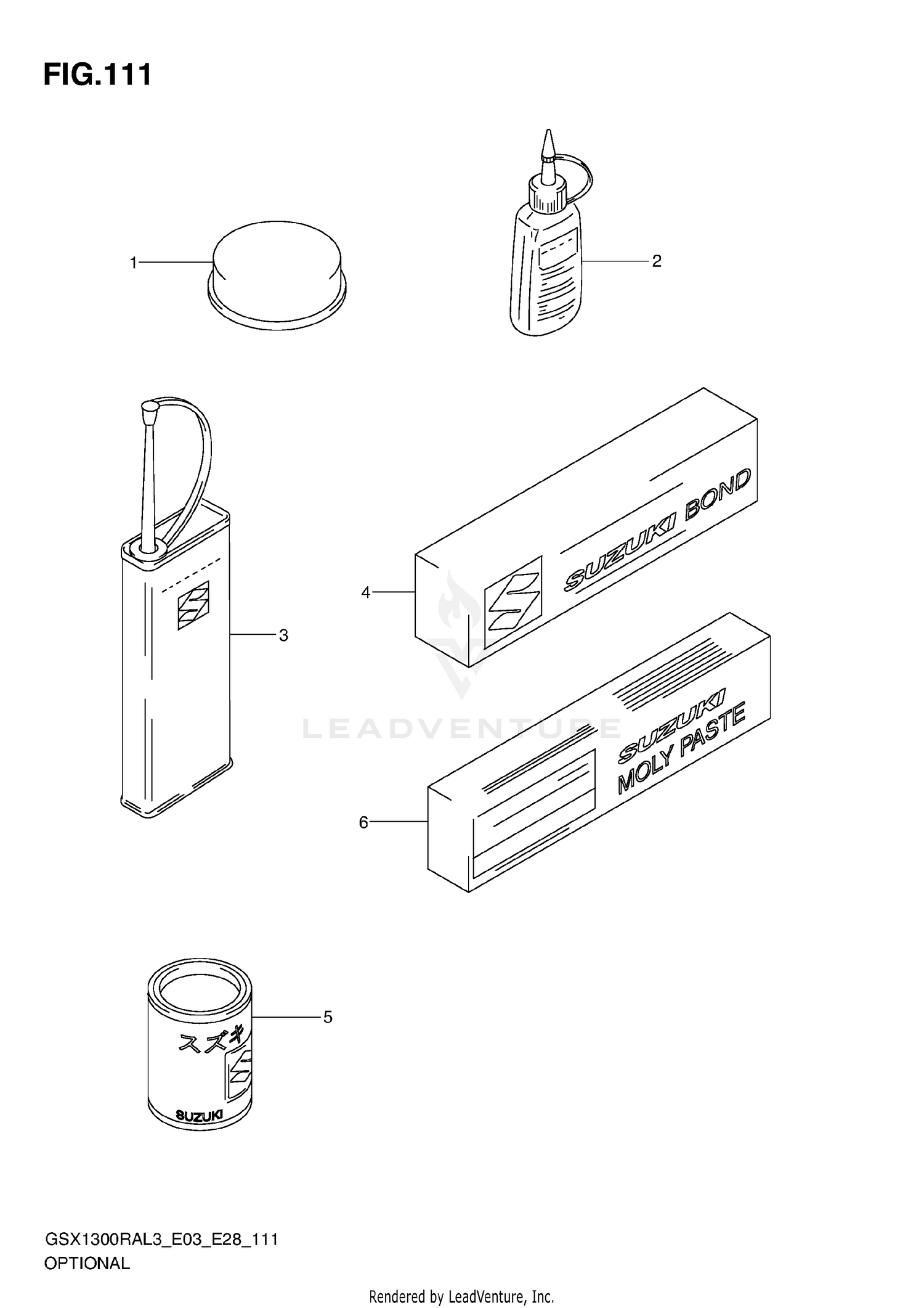 OPTIONAL (GSX1300RAL3 E03)