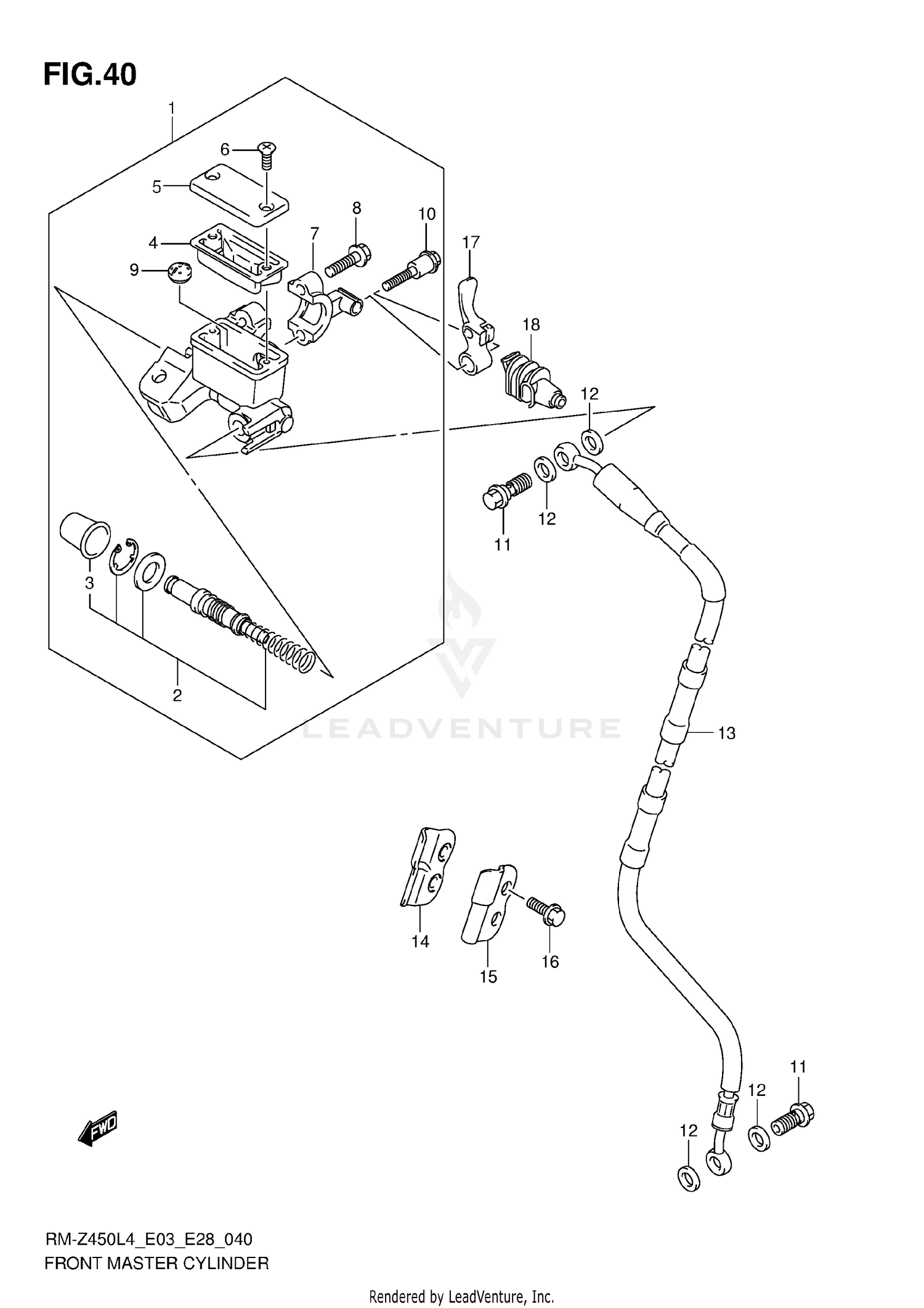 FRONT MASTER CYLINDER
