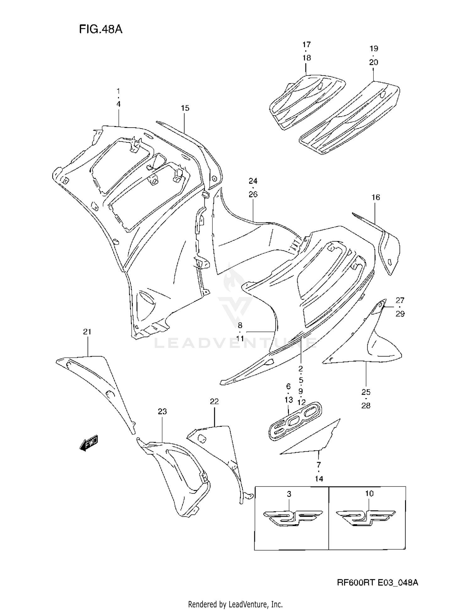 UNDER COWLING BODY (MODEL S/T)