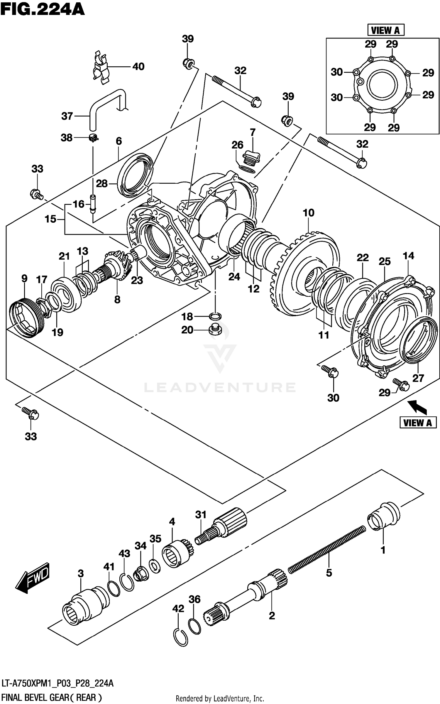 FINAL BEVEL GEAR (REAR)