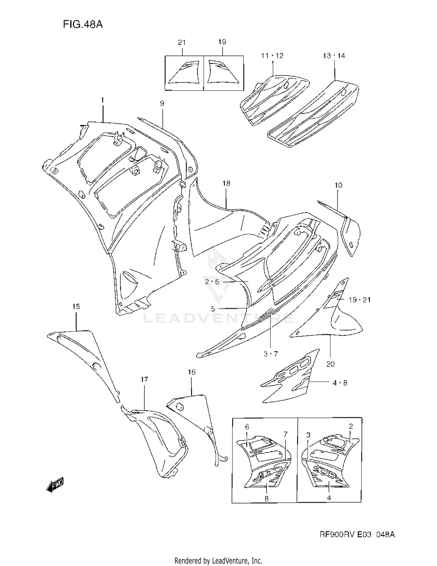 UNDER COWLING BODY (RF900RZS)