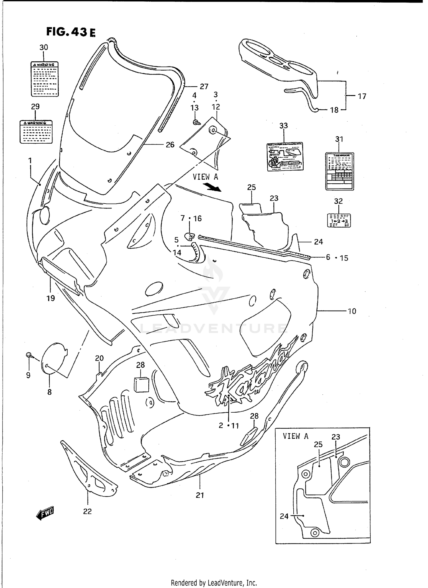 COWLING BODY (MODEL R)