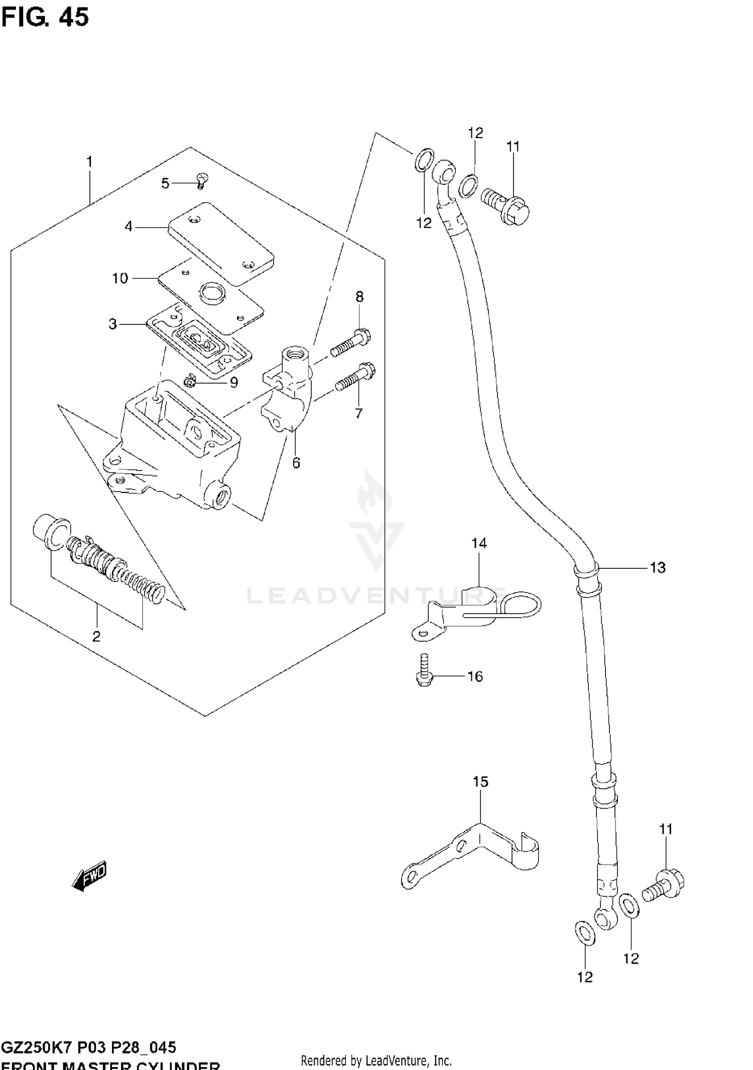 FRONT MASTER CYLINDER
