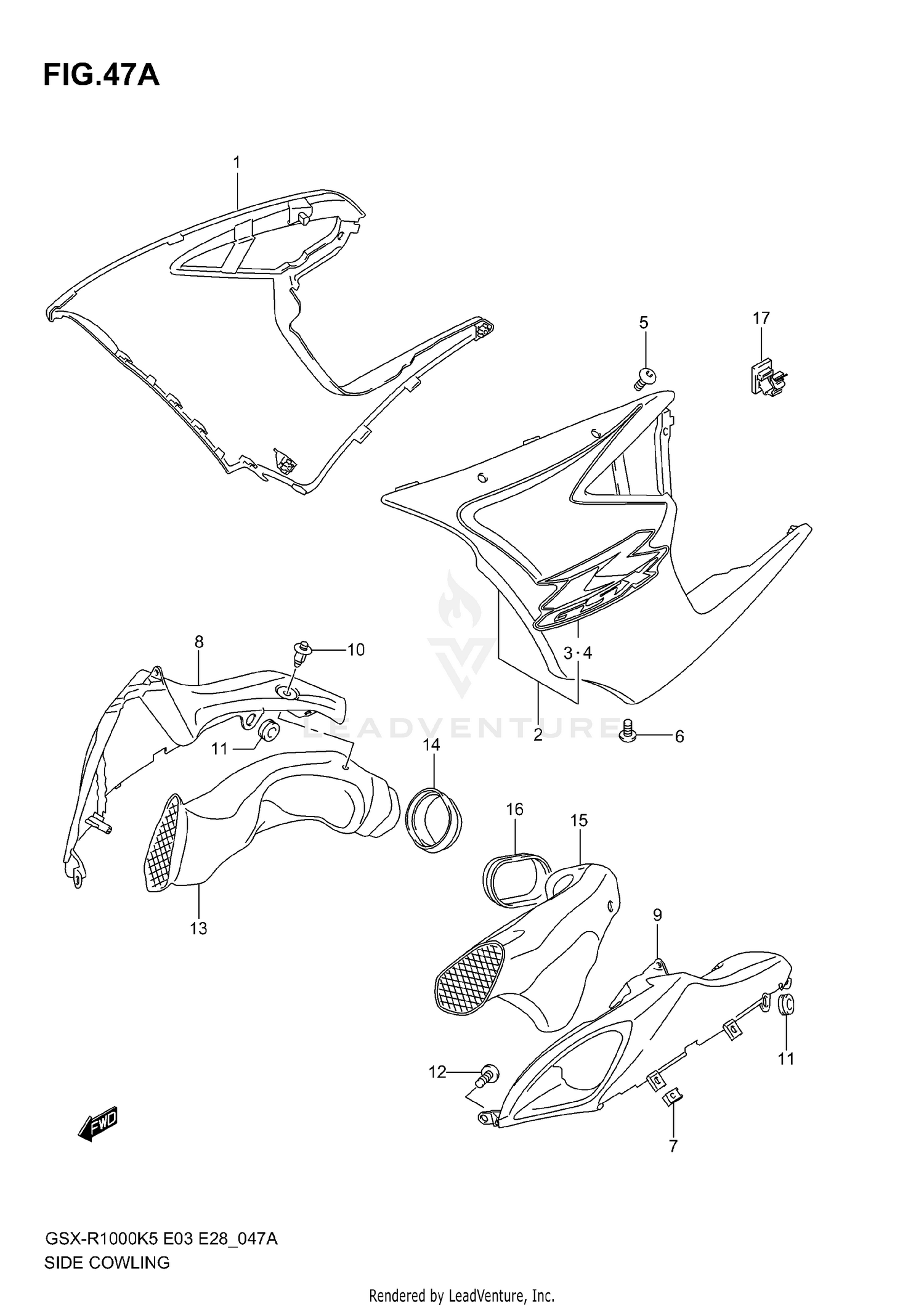 SIDE COWLING (MODEL K6)