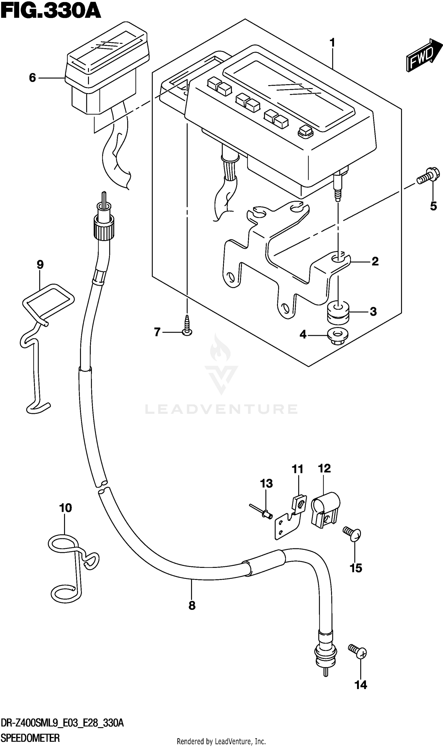 SPEEDOMETER (DR-Z400SML9 E03)