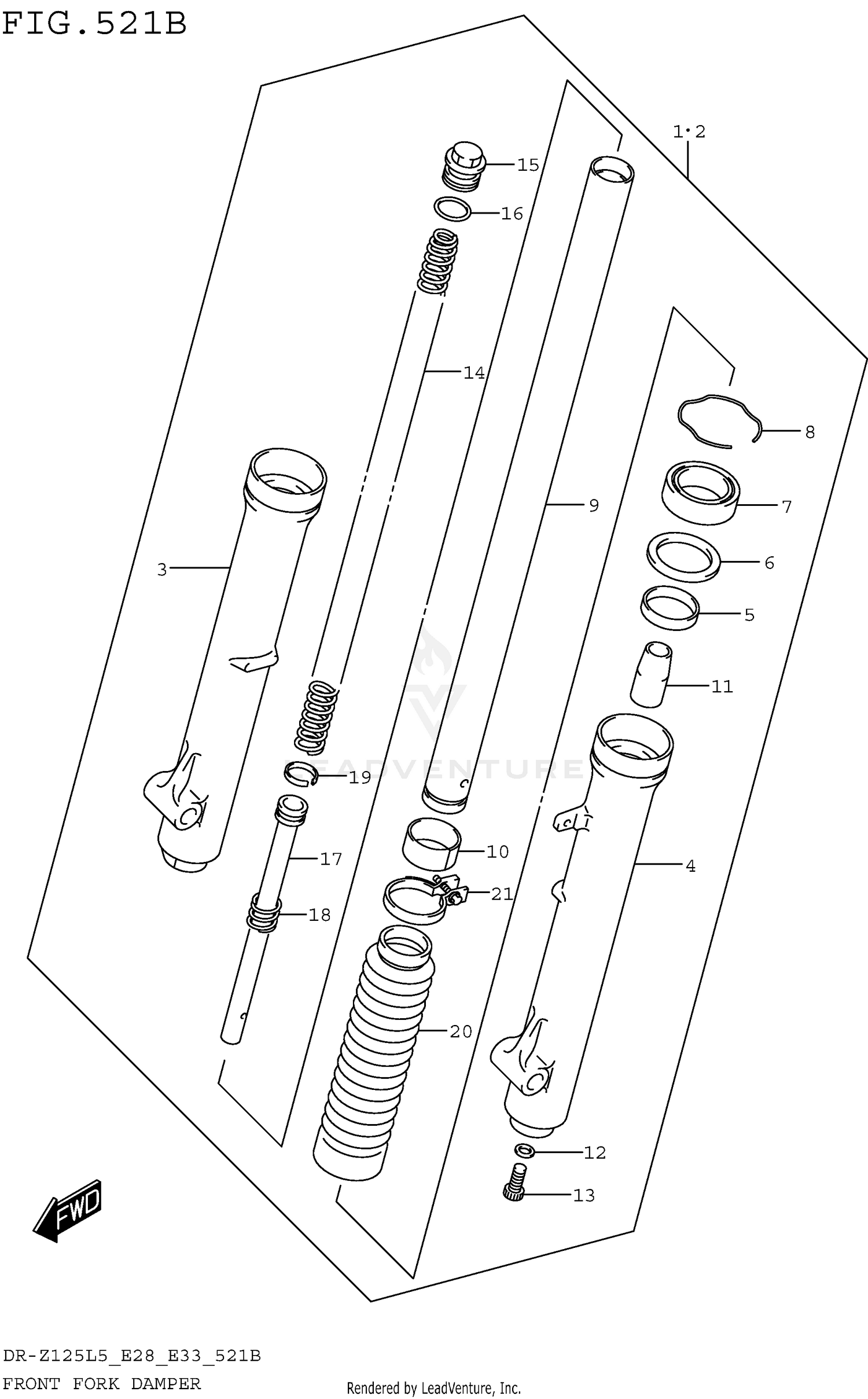 FRONT FORK DAMPER (DR-Z125L5 E33)