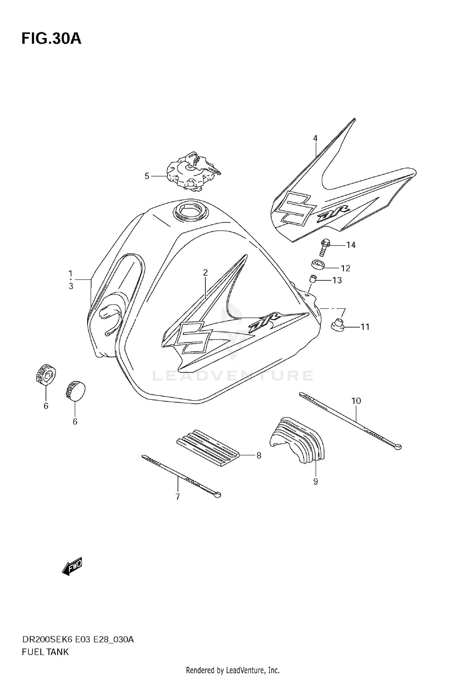 FUEL TANK (MODEL K8/K9)