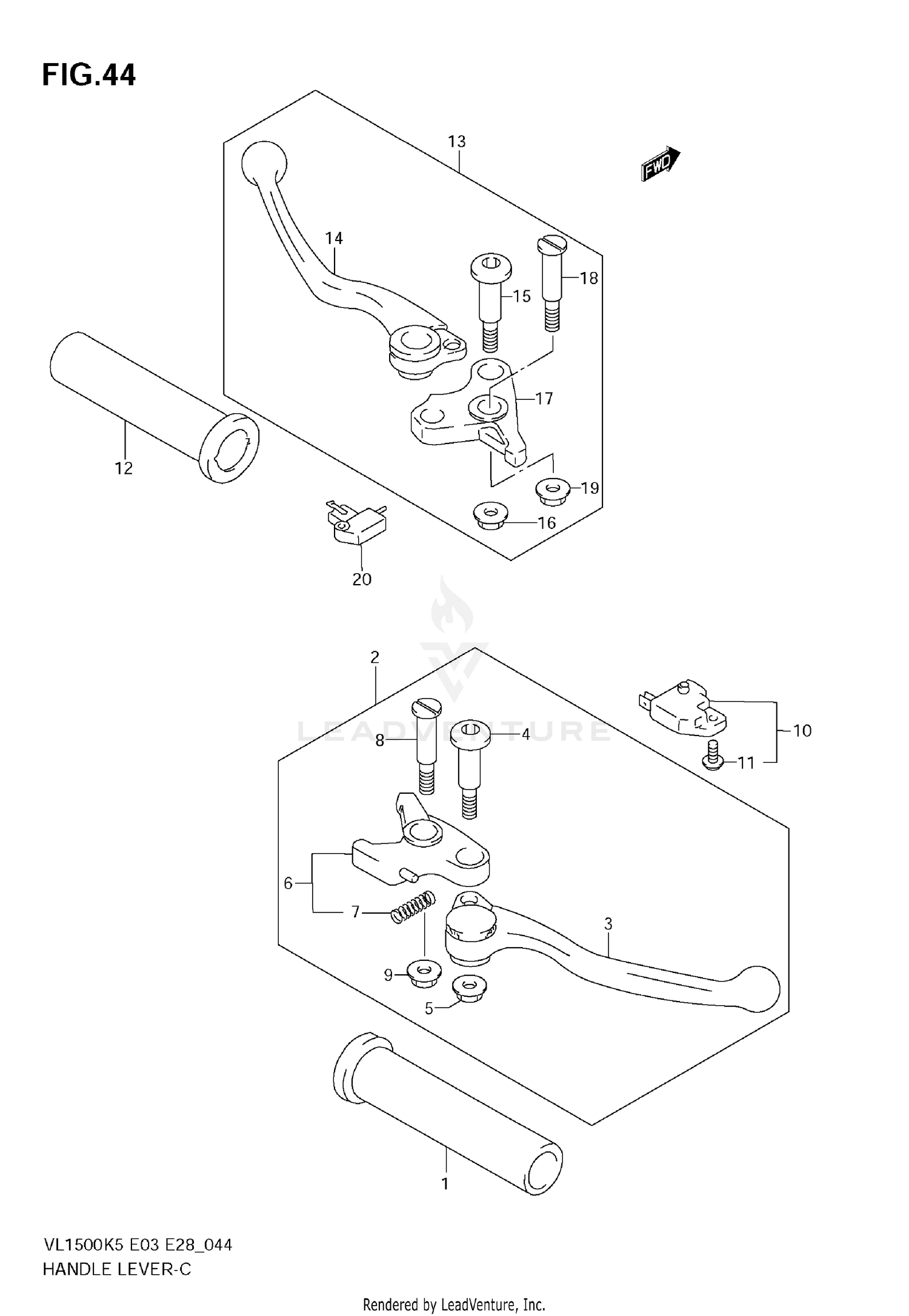 HANDLE LEVER (MODEL K5/K6)