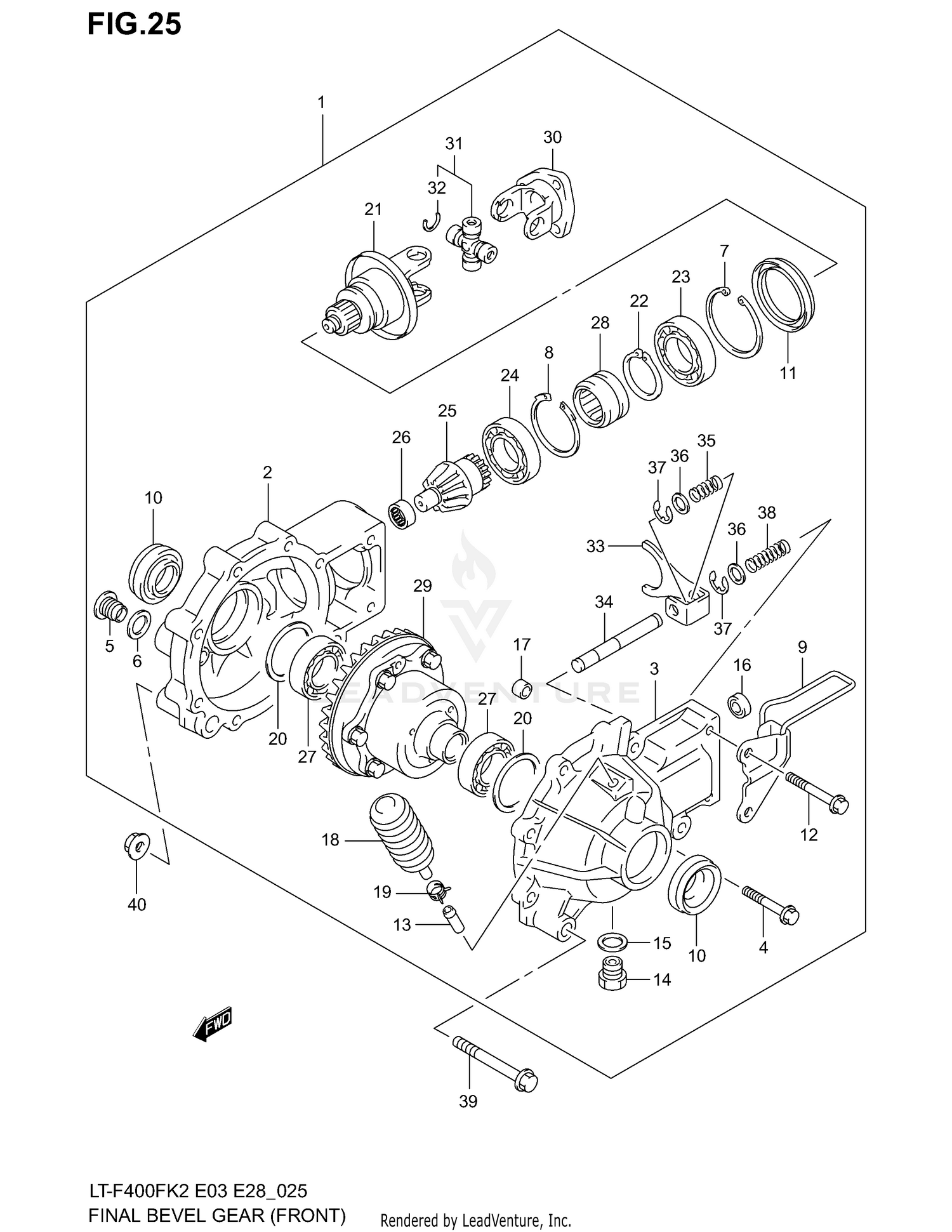 FINAL BEVEL GEAR (FRONT)