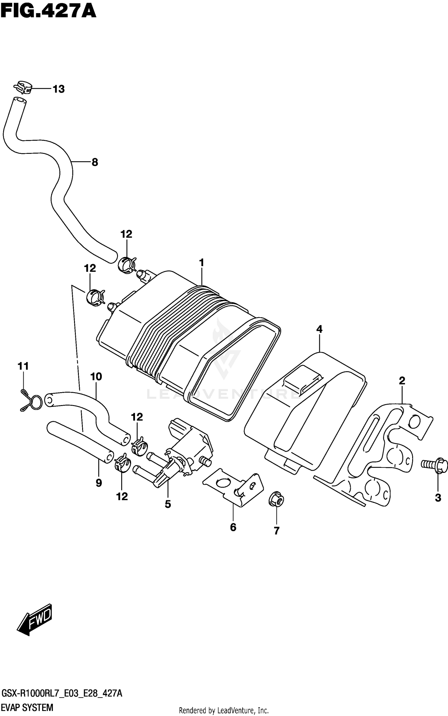 EVAP SYSTEM (GSX-R1000RL7 E33)