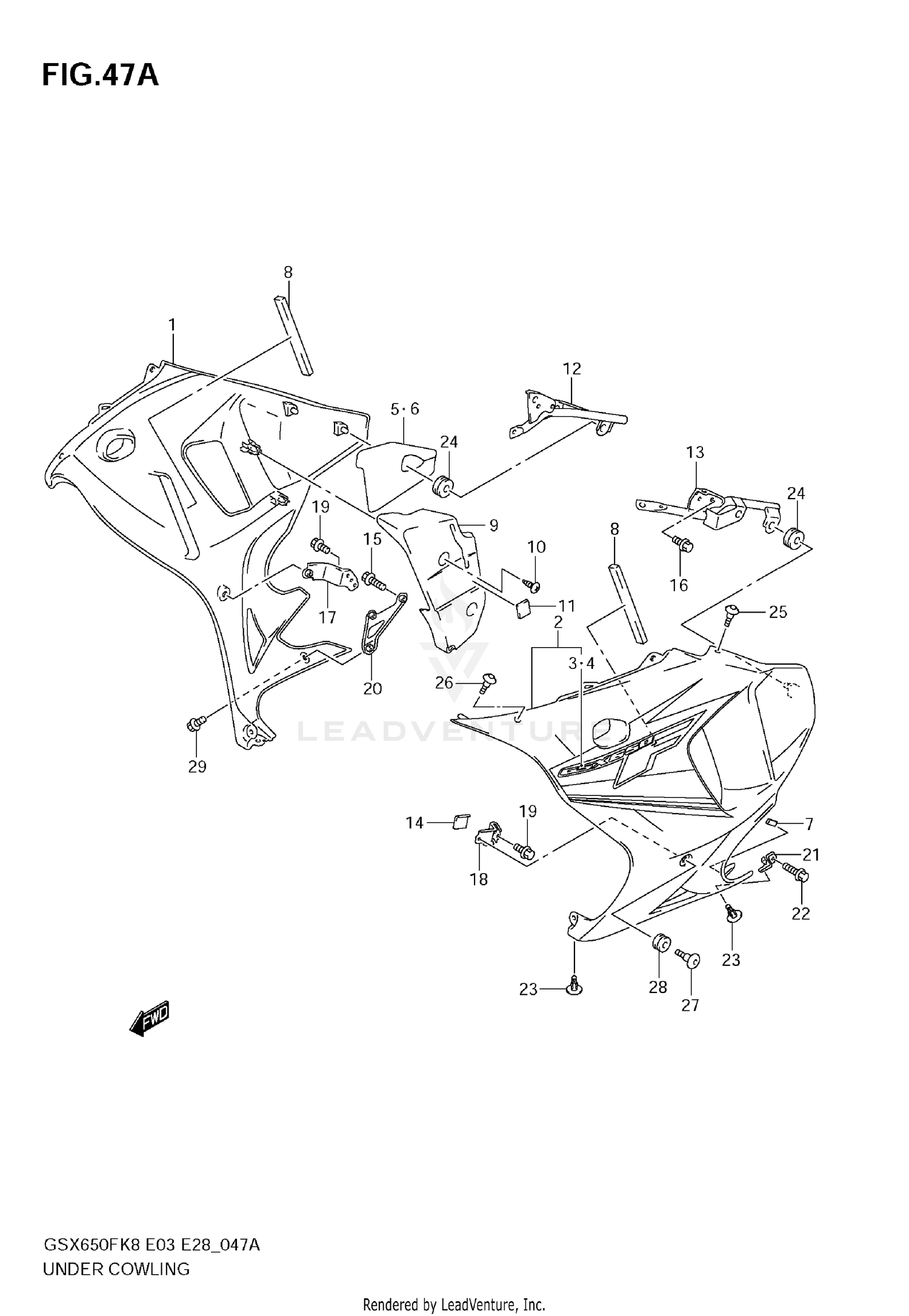 UNDER COWLING (MODEL K9)