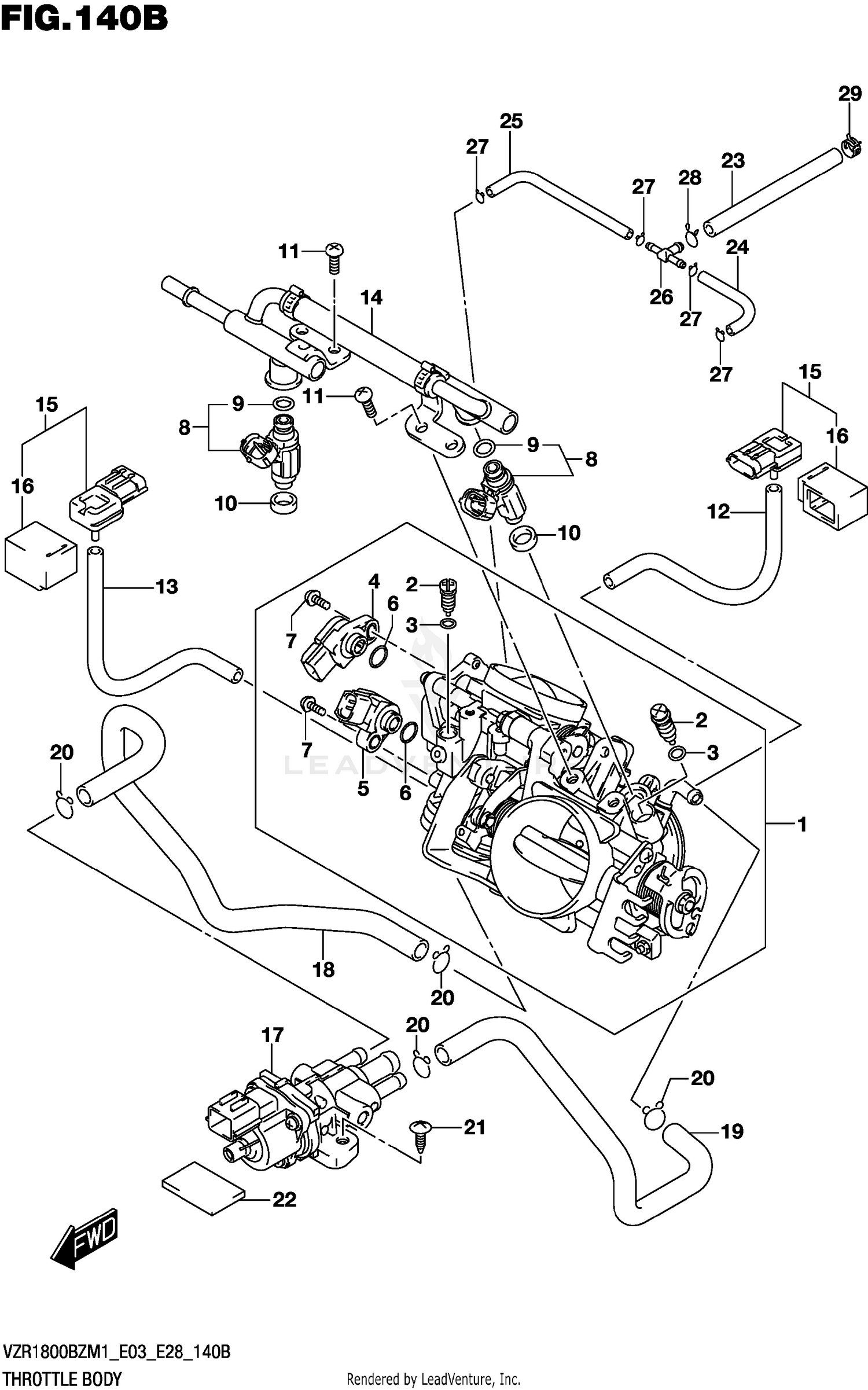 THROTTLE BODY (E33)