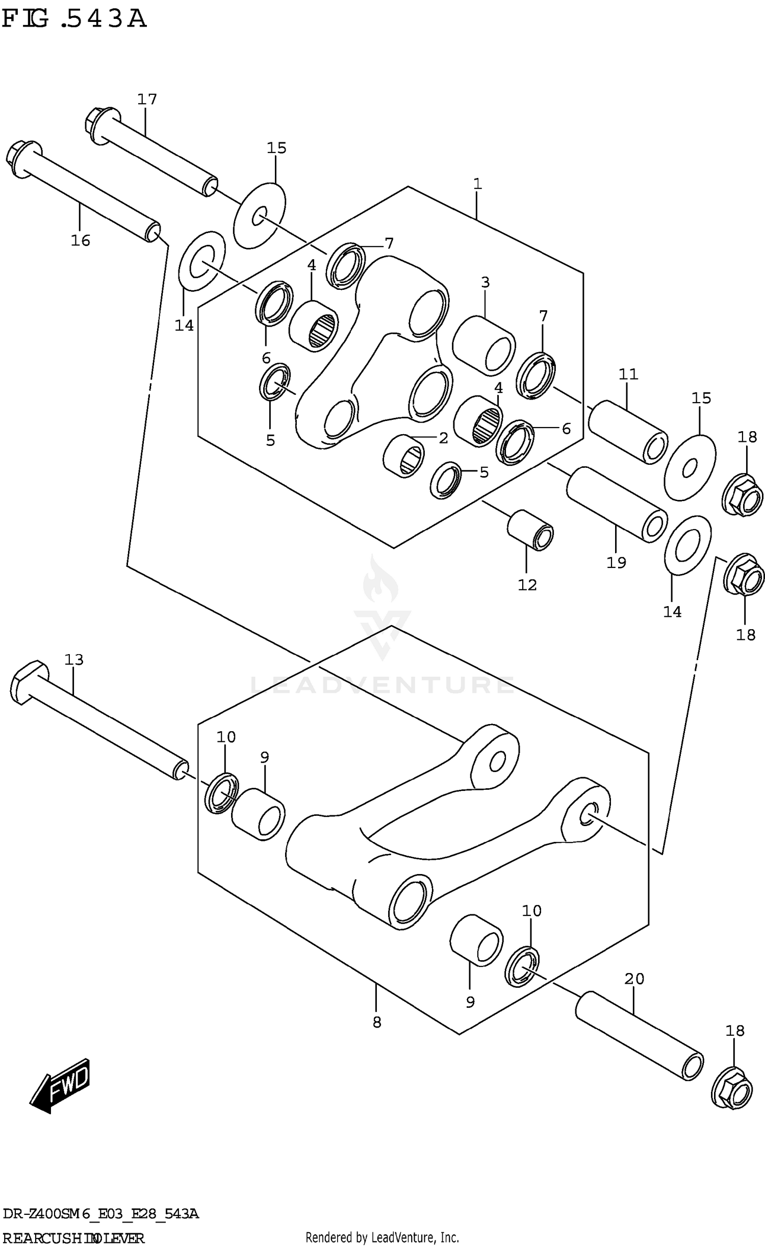 REAR CUSHION LEVER