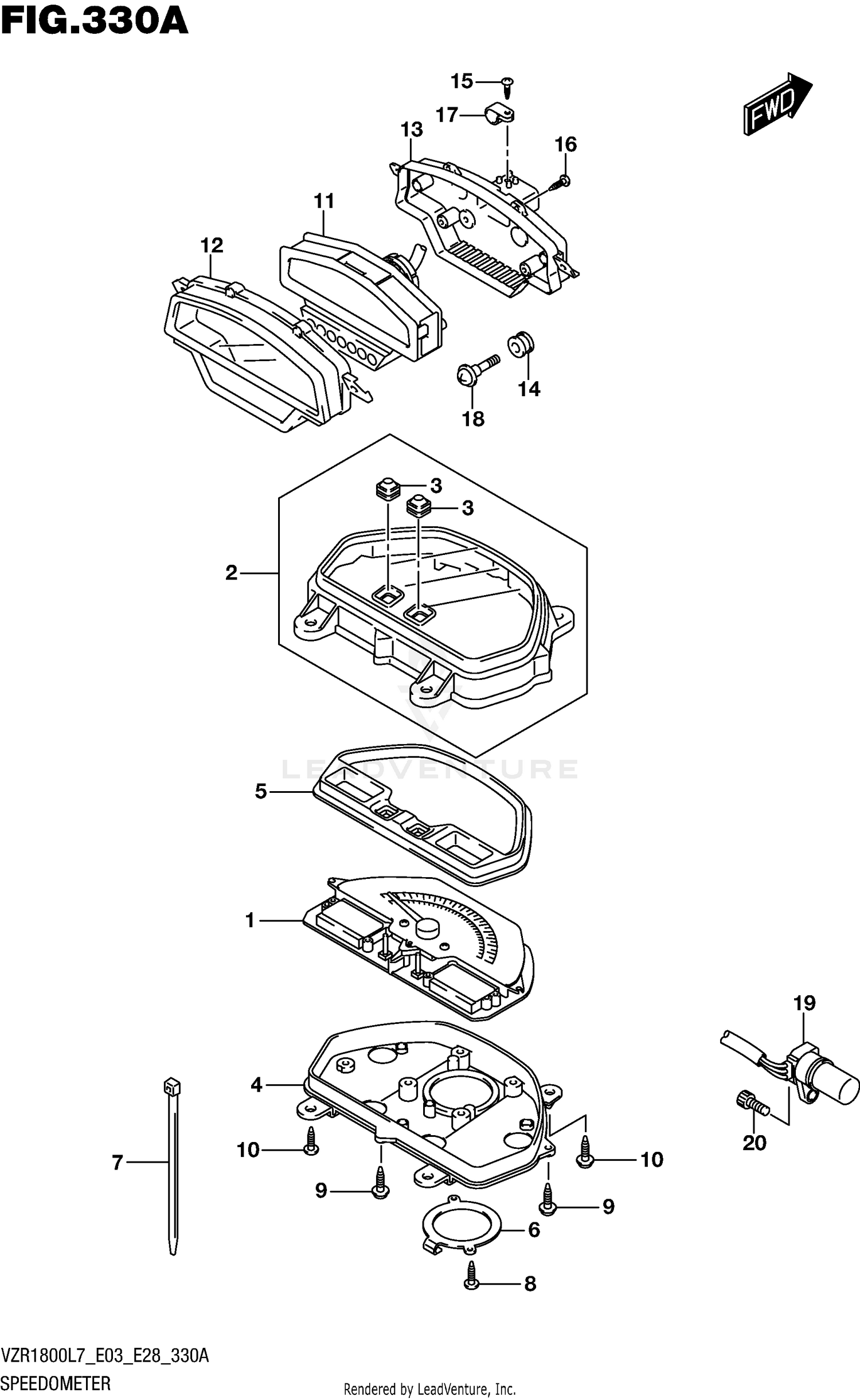 SPEEDOMETER (VZR1800L7 E28)