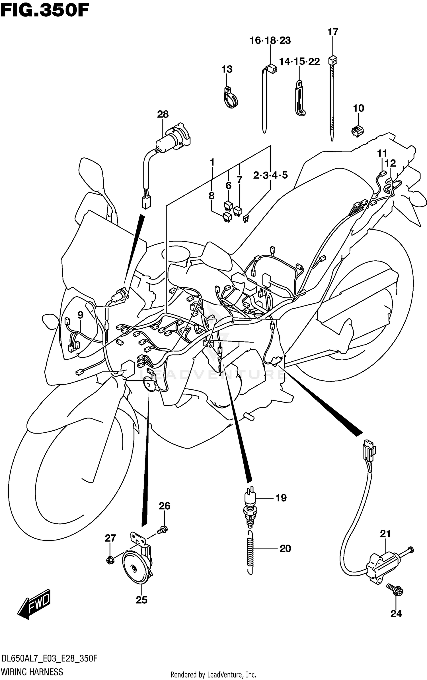 WIRING HARNESS (DL650XAL7 E33)