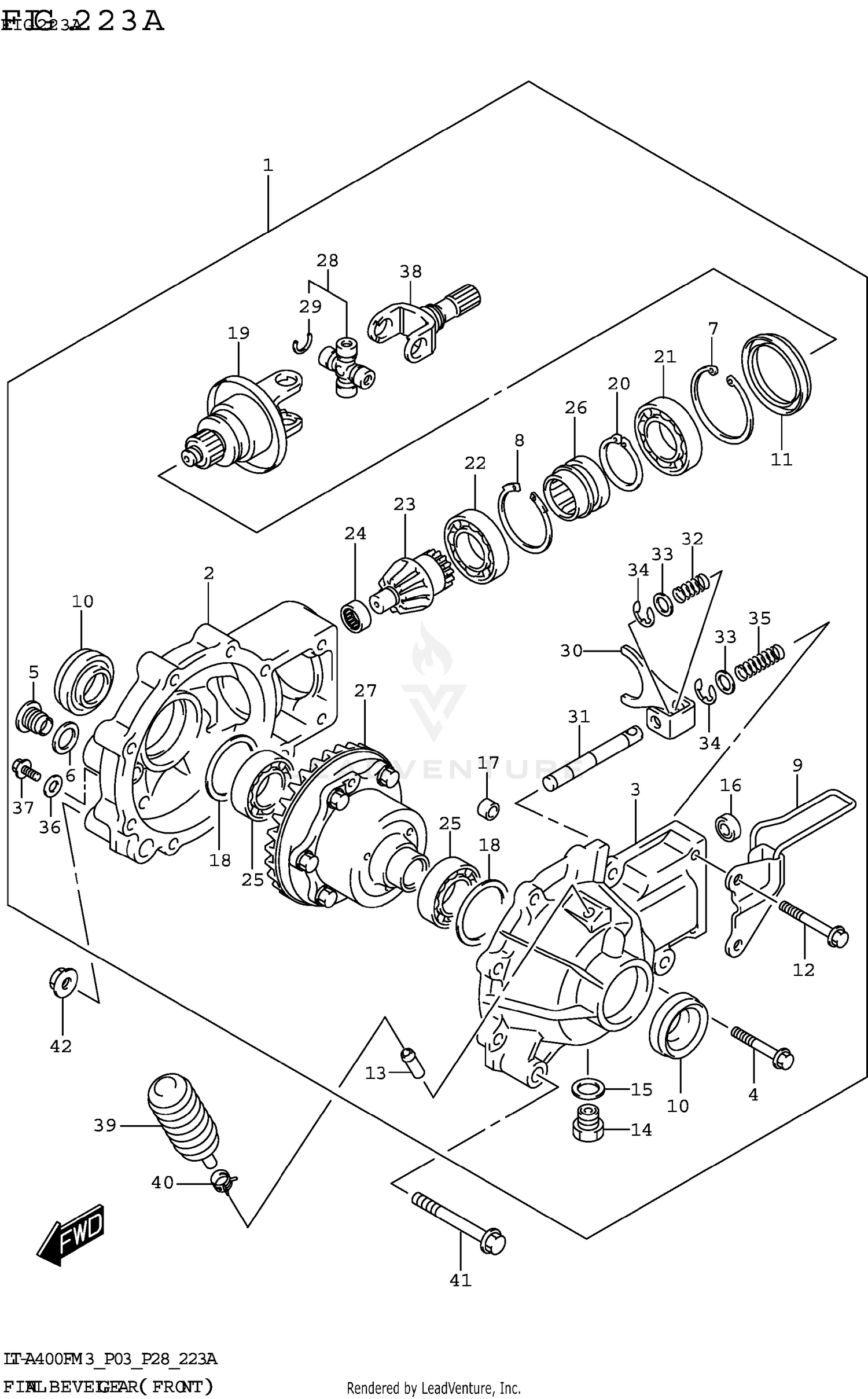 FINAL BEVEL GEAR (FRONT)