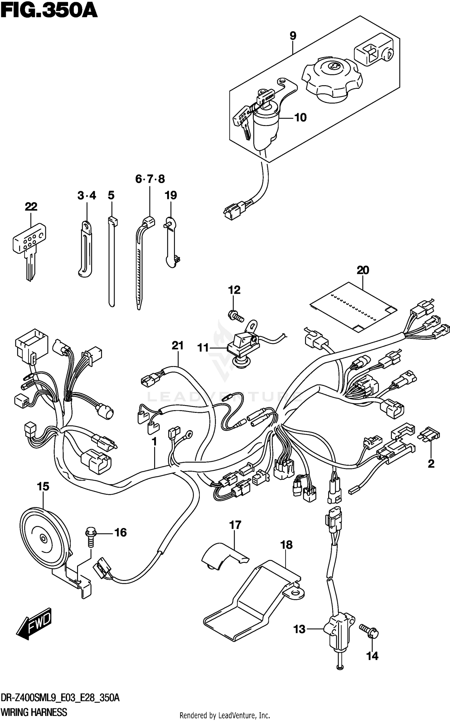 WIRING HARNESS (DR-Z400SML9 E03)