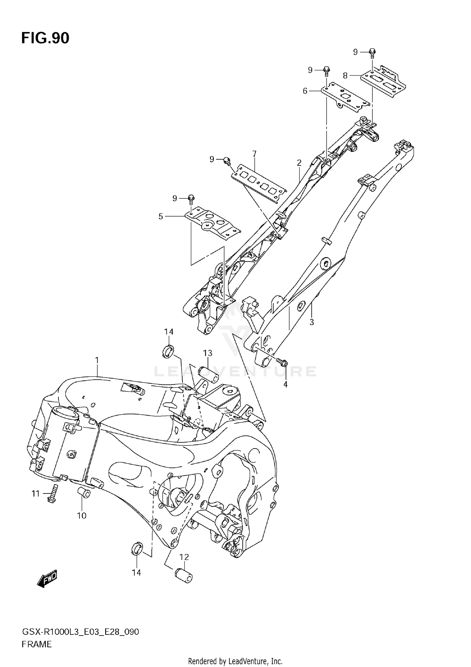 FRAME (GSX-R1000ZL3 E28)