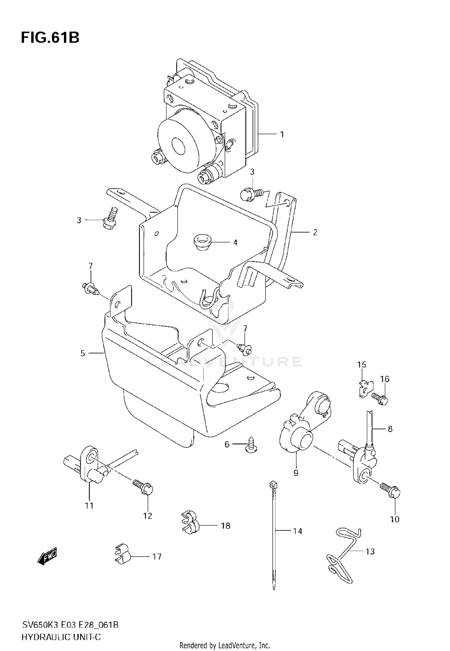 HYDRAULIC UNIT(SV650AK7/SAK7)