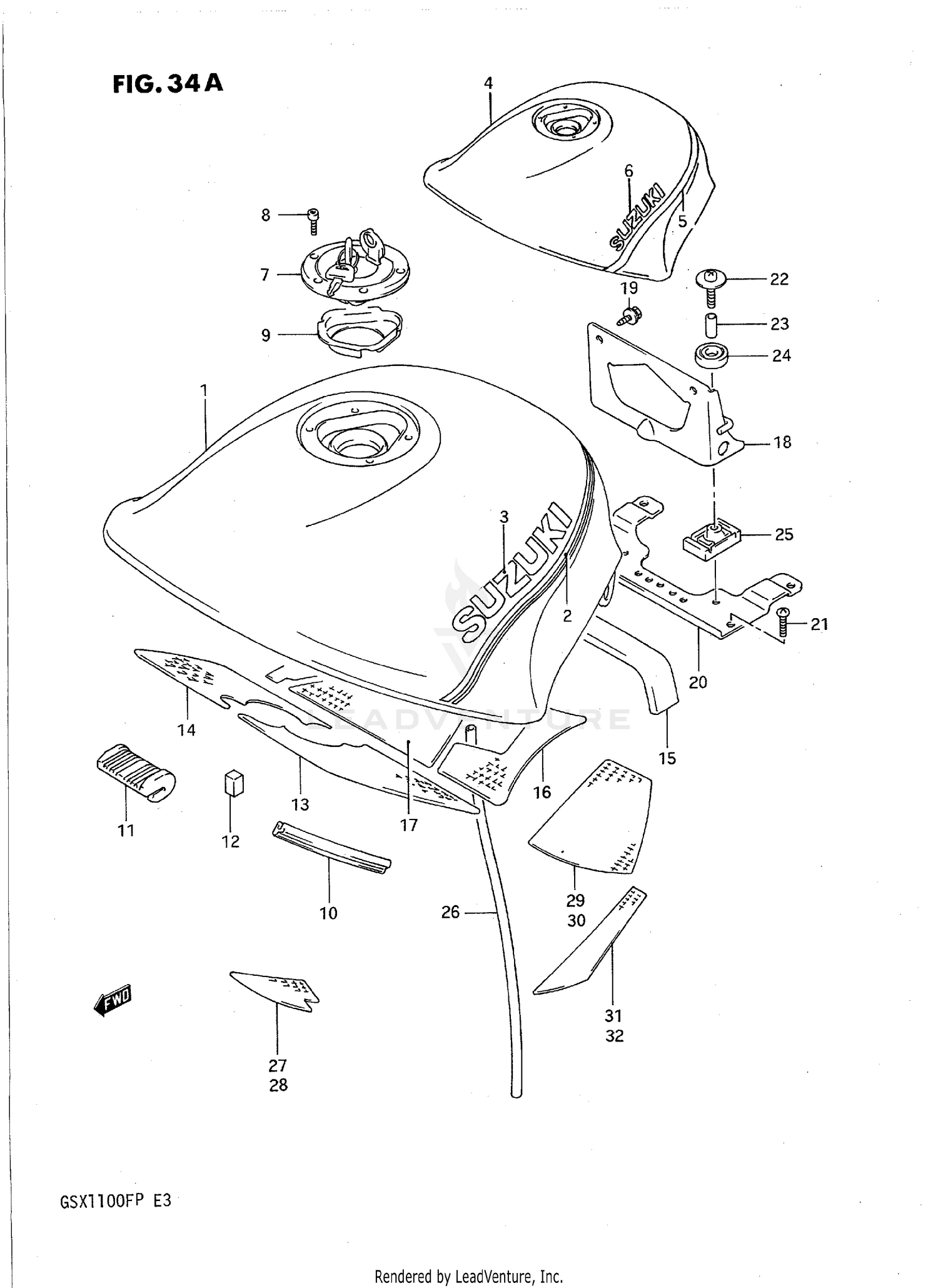 FUEL TANK (MODEL L/M)