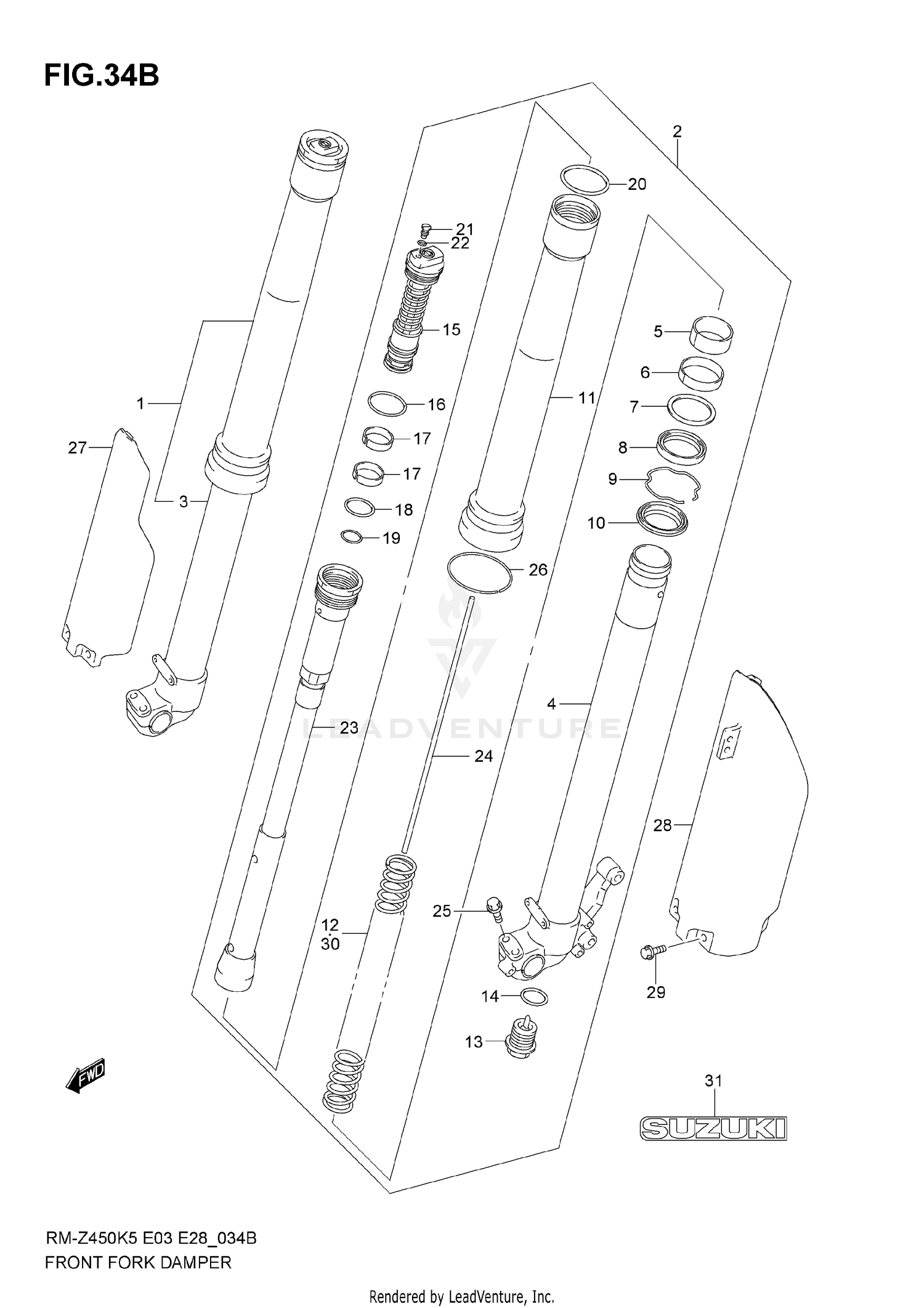 FRONT DAMPER (MODEL K7)