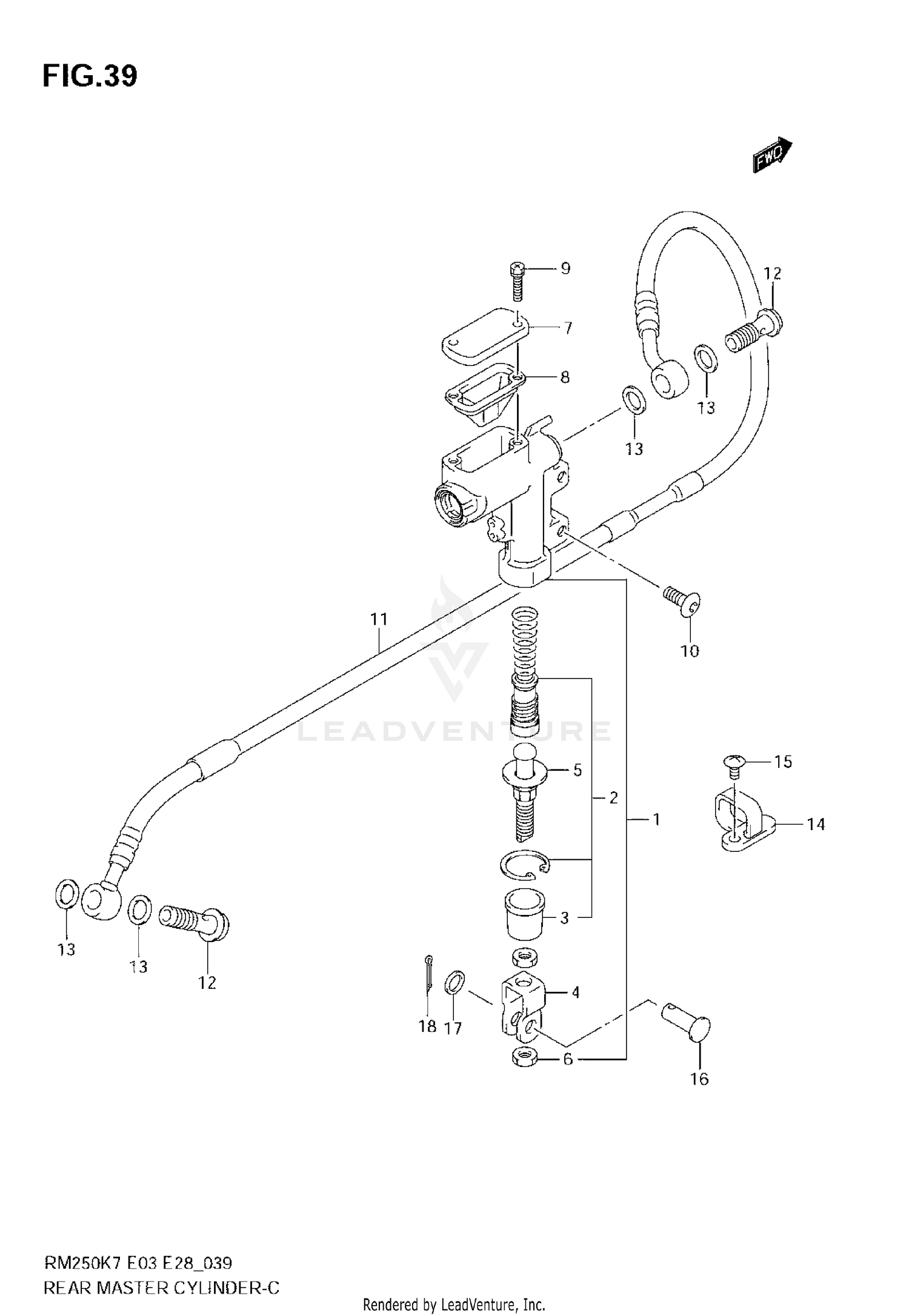 REAR MASTER CYLINDER