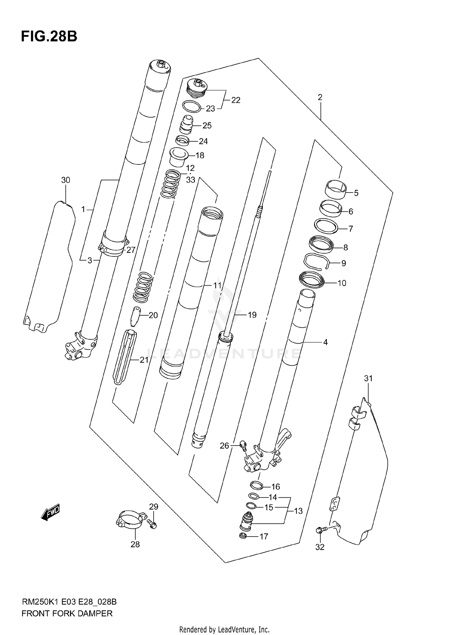 FRONT DAMPER (MODEL K3)