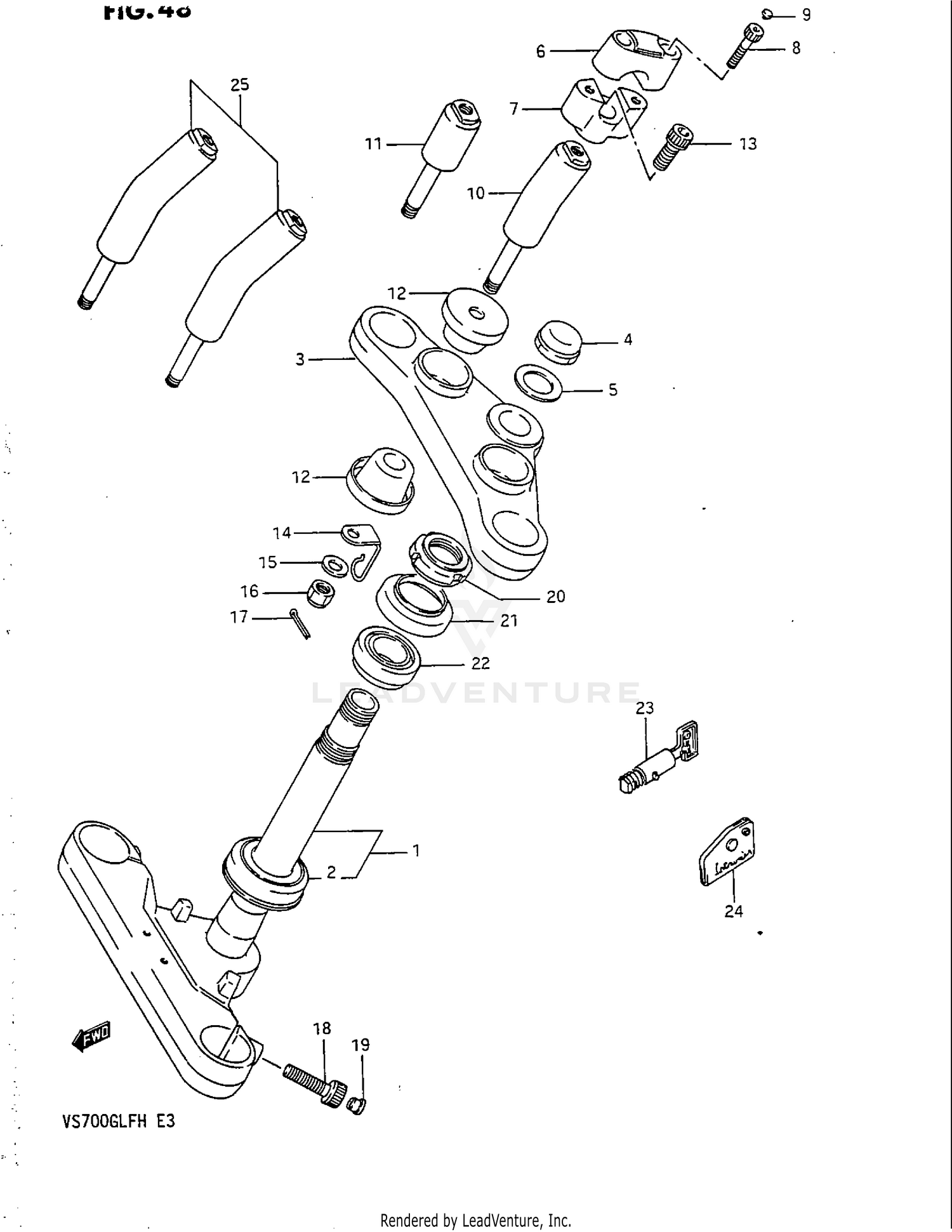 STEERING STEM (MODEL H)