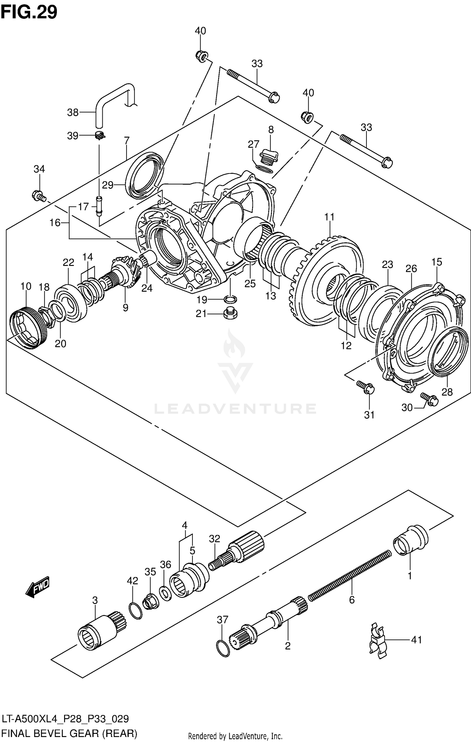 FINAL BEVEL GEAR (REAR)