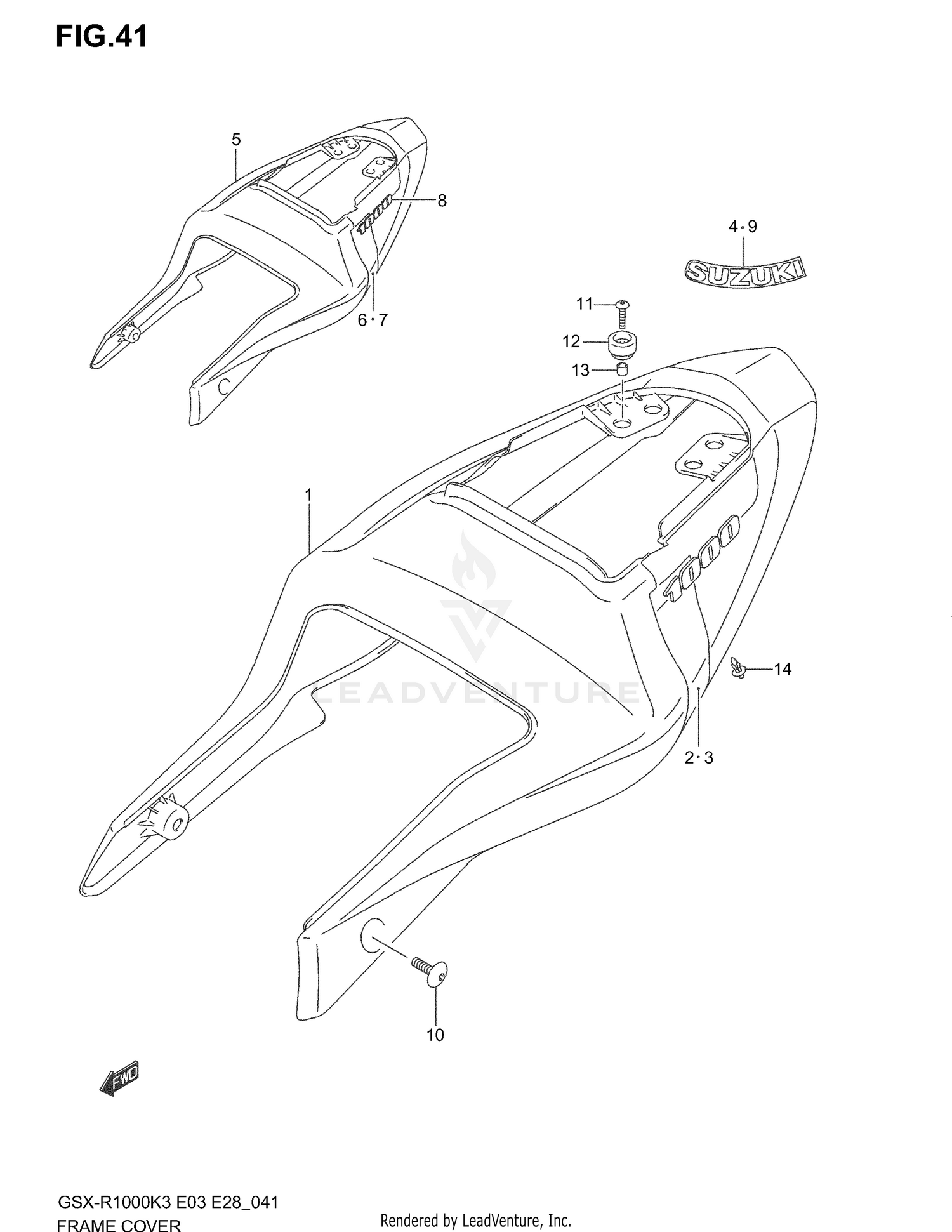 FRAME COVER (MODEL K3)