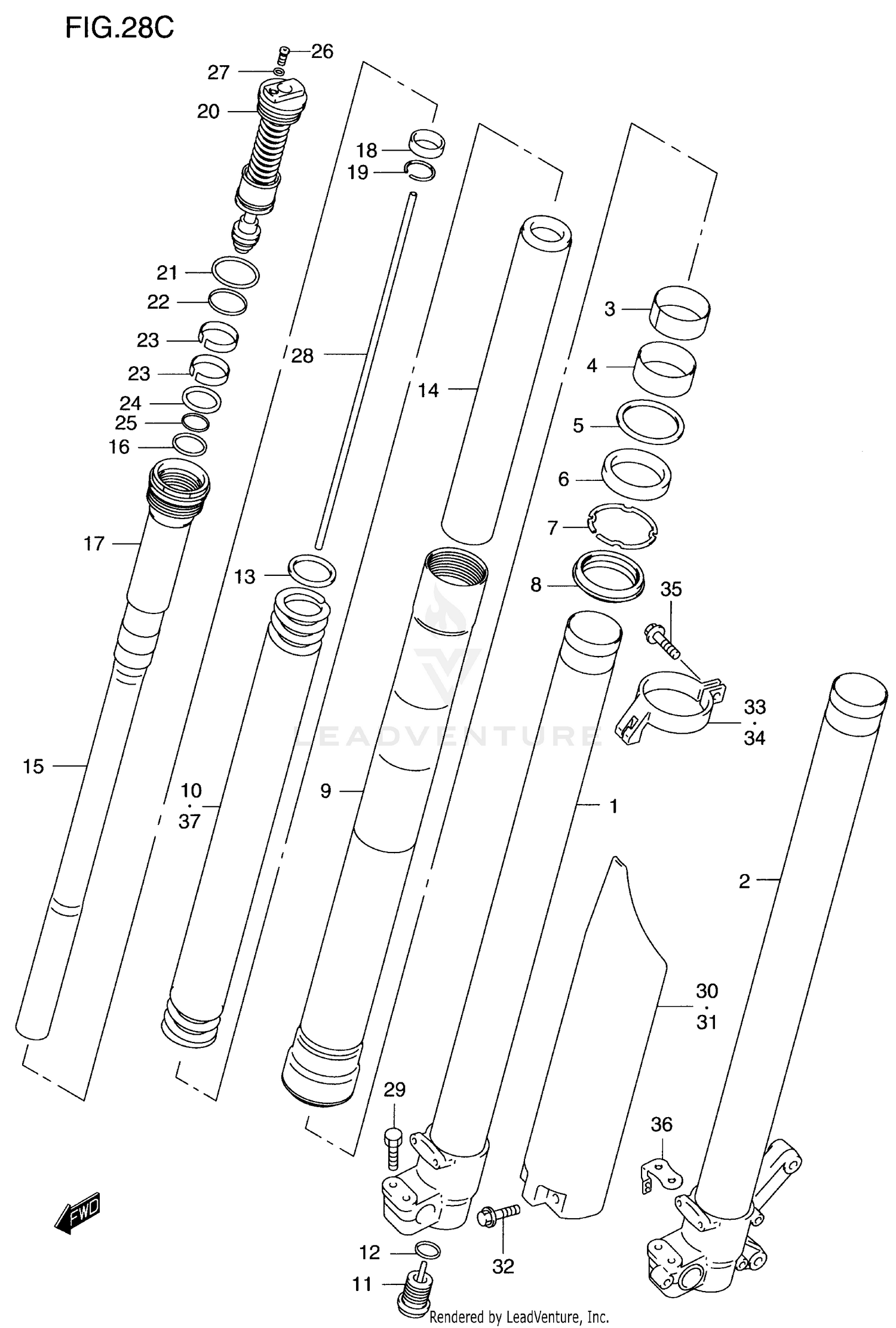 FRONT DAMPER (MODEL X)