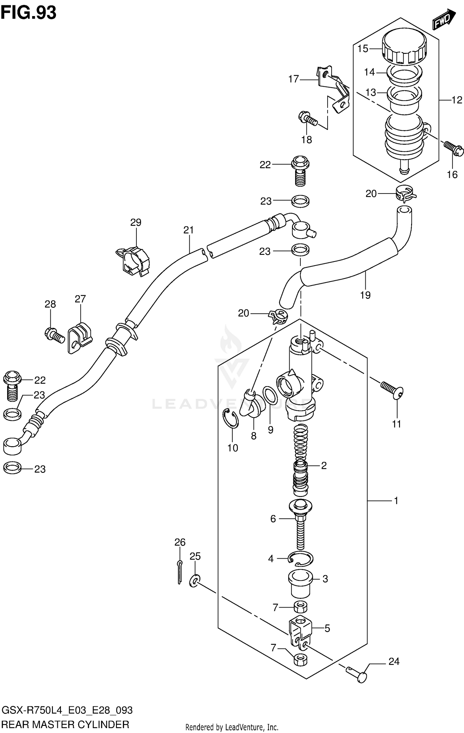 REAR MASTER CYLINDER