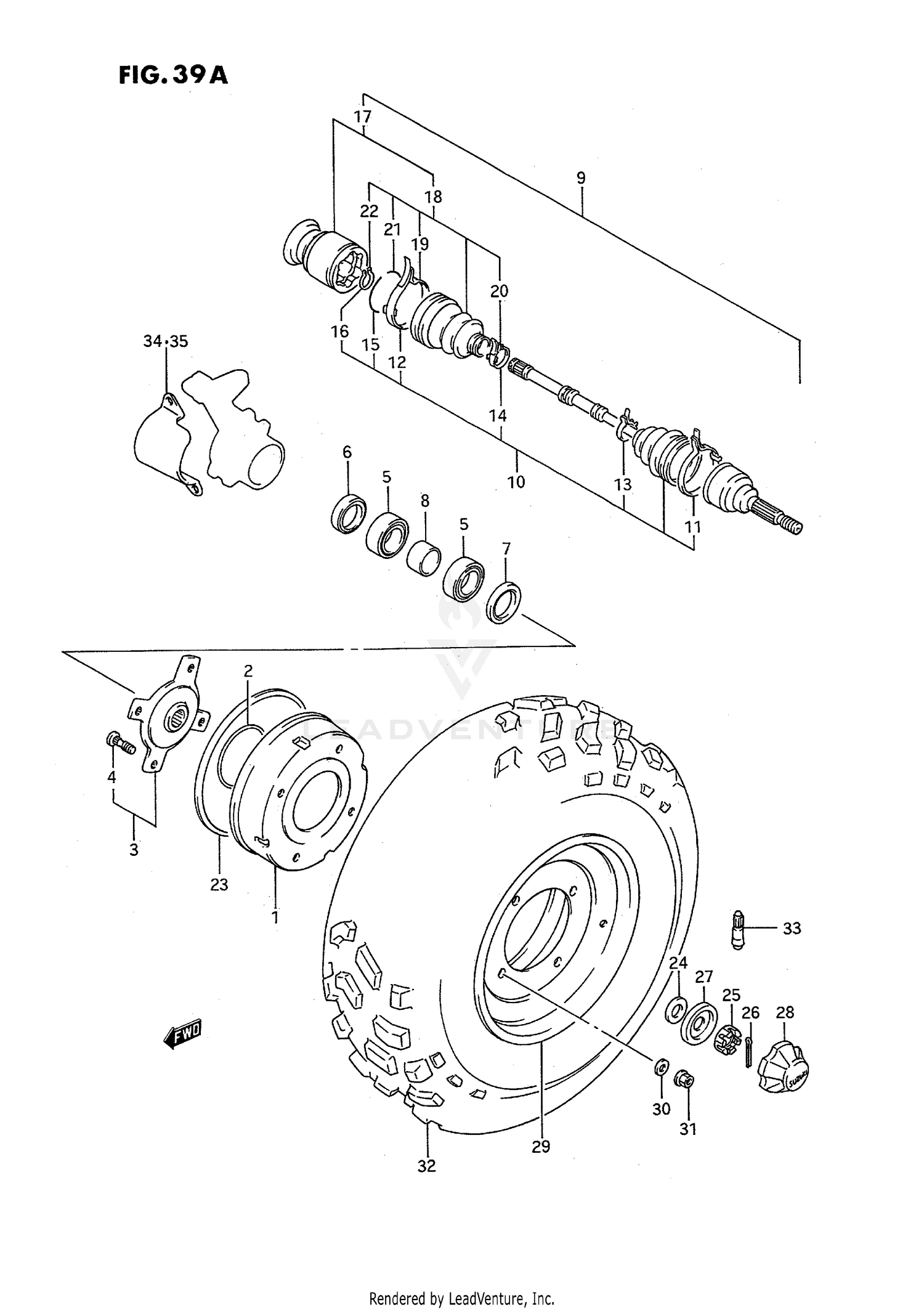 FRONT WHEEL (MODEL M/N)