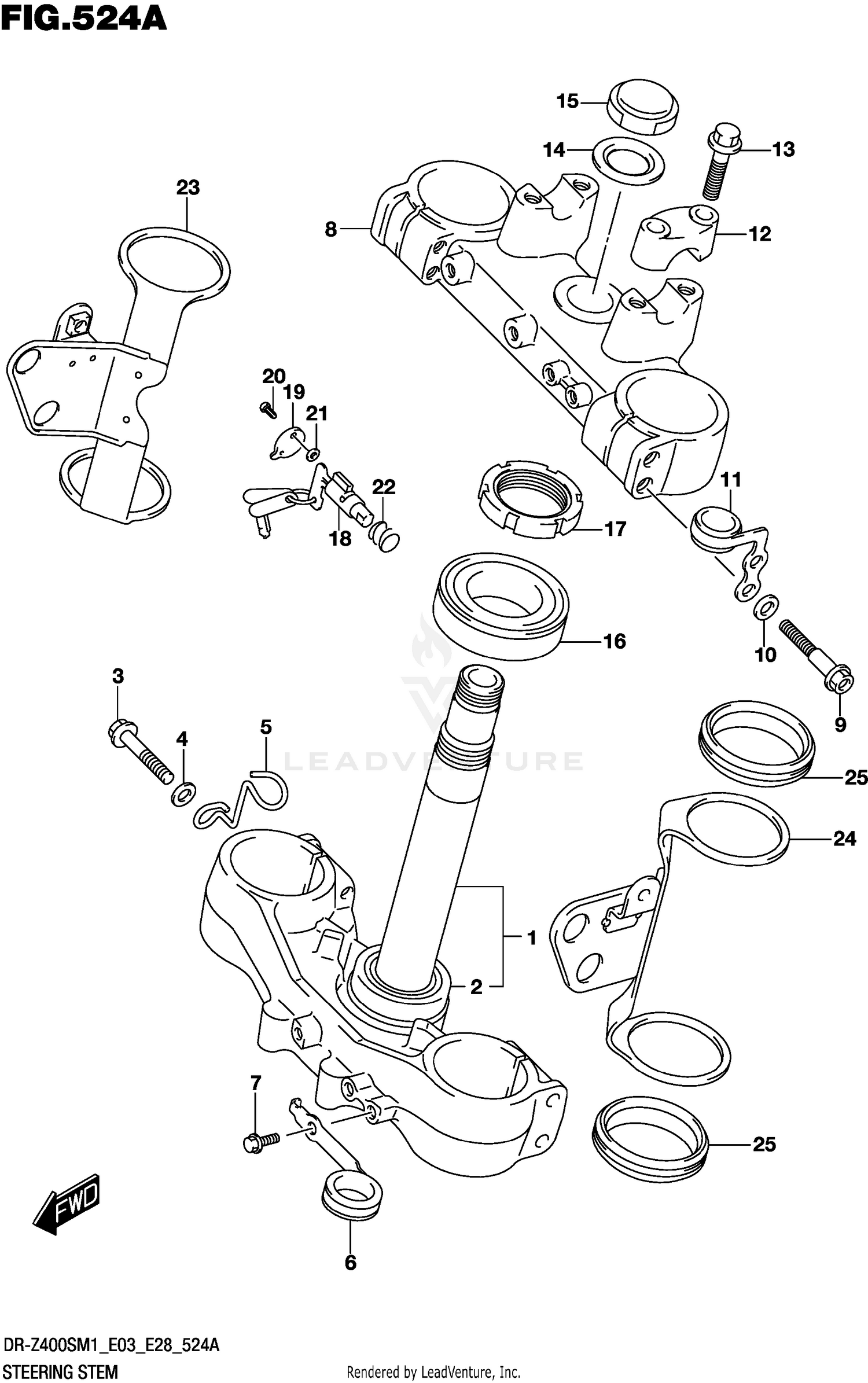 STEERING STEM (DR-Z400S)