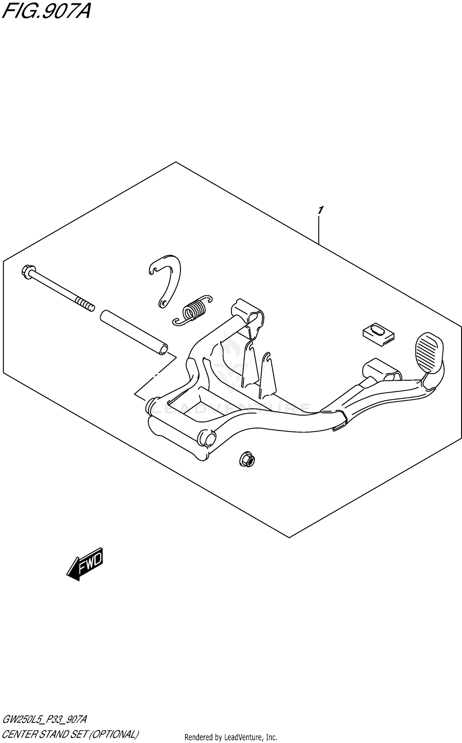 CENTER STAND SET (OPTIONAL)