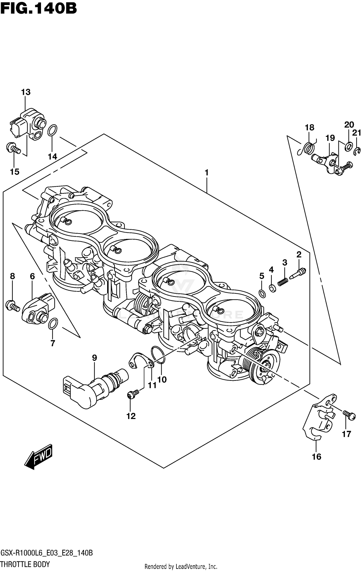 THROTTLE BODY (GSX-R1000L6 E28)