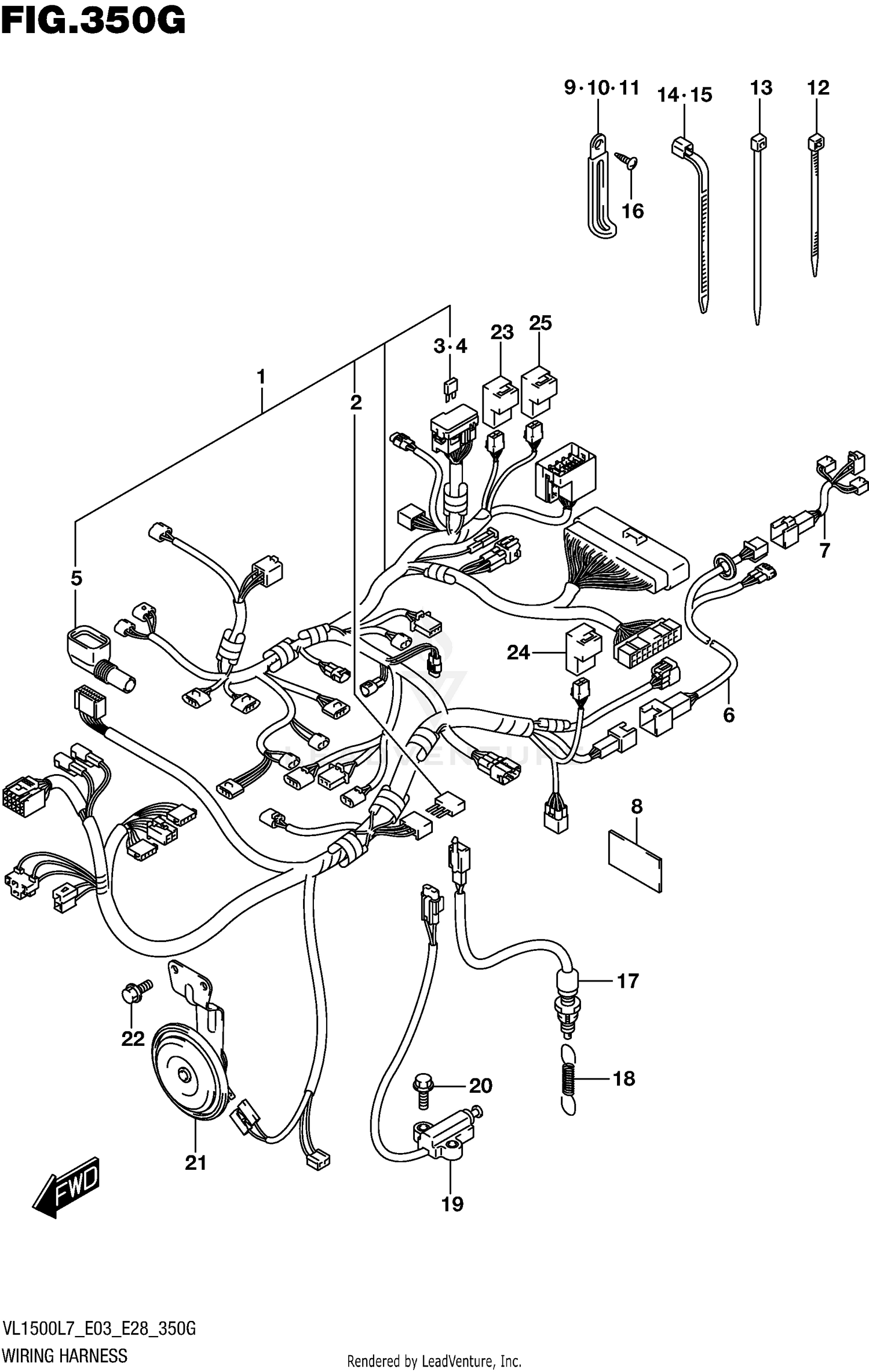 WIRING HARNESS (VL1500TL7 E33)