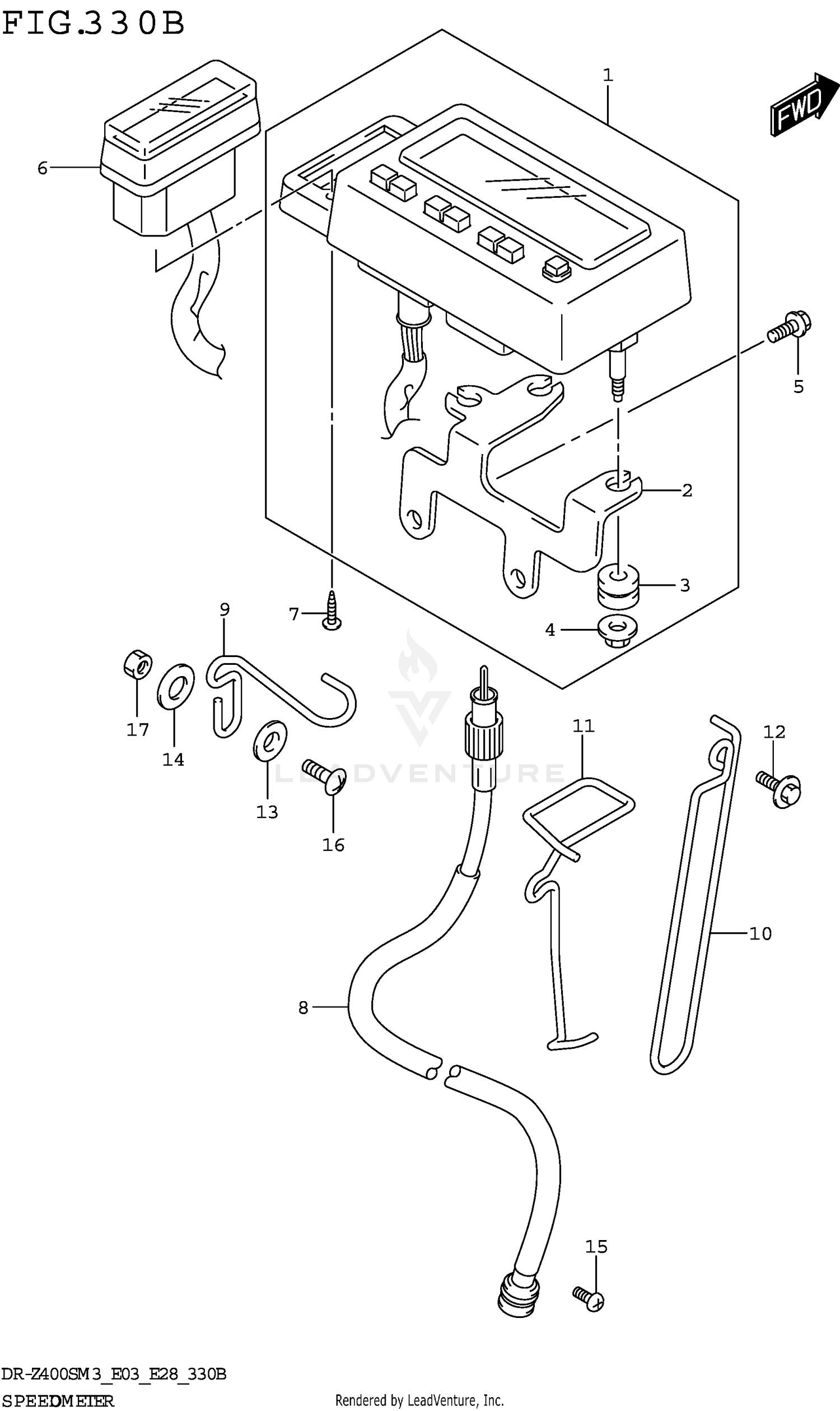 SPEEDOMETER (DR-Z400SM3 E28)