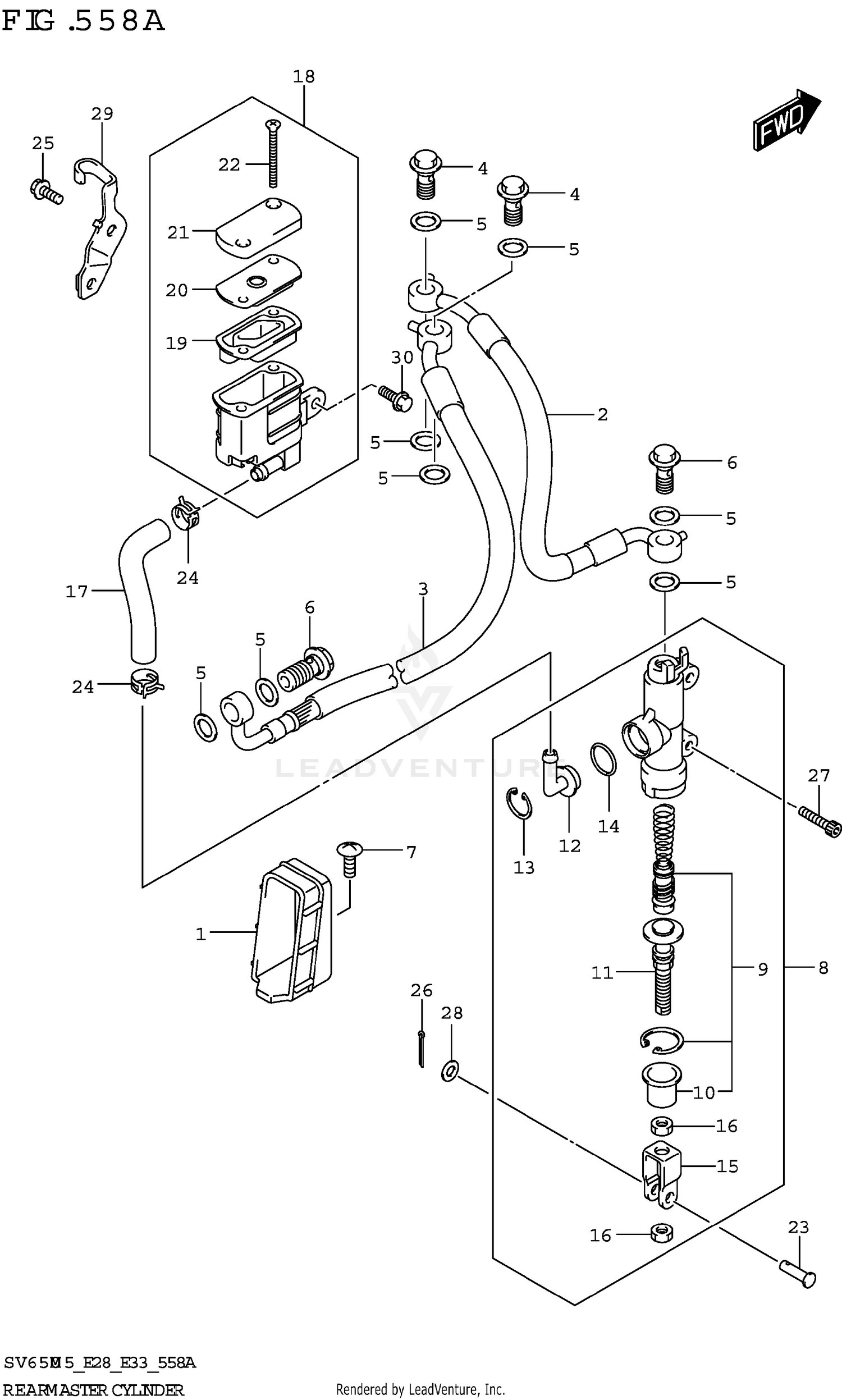 REAR MASTER CYLINDER
