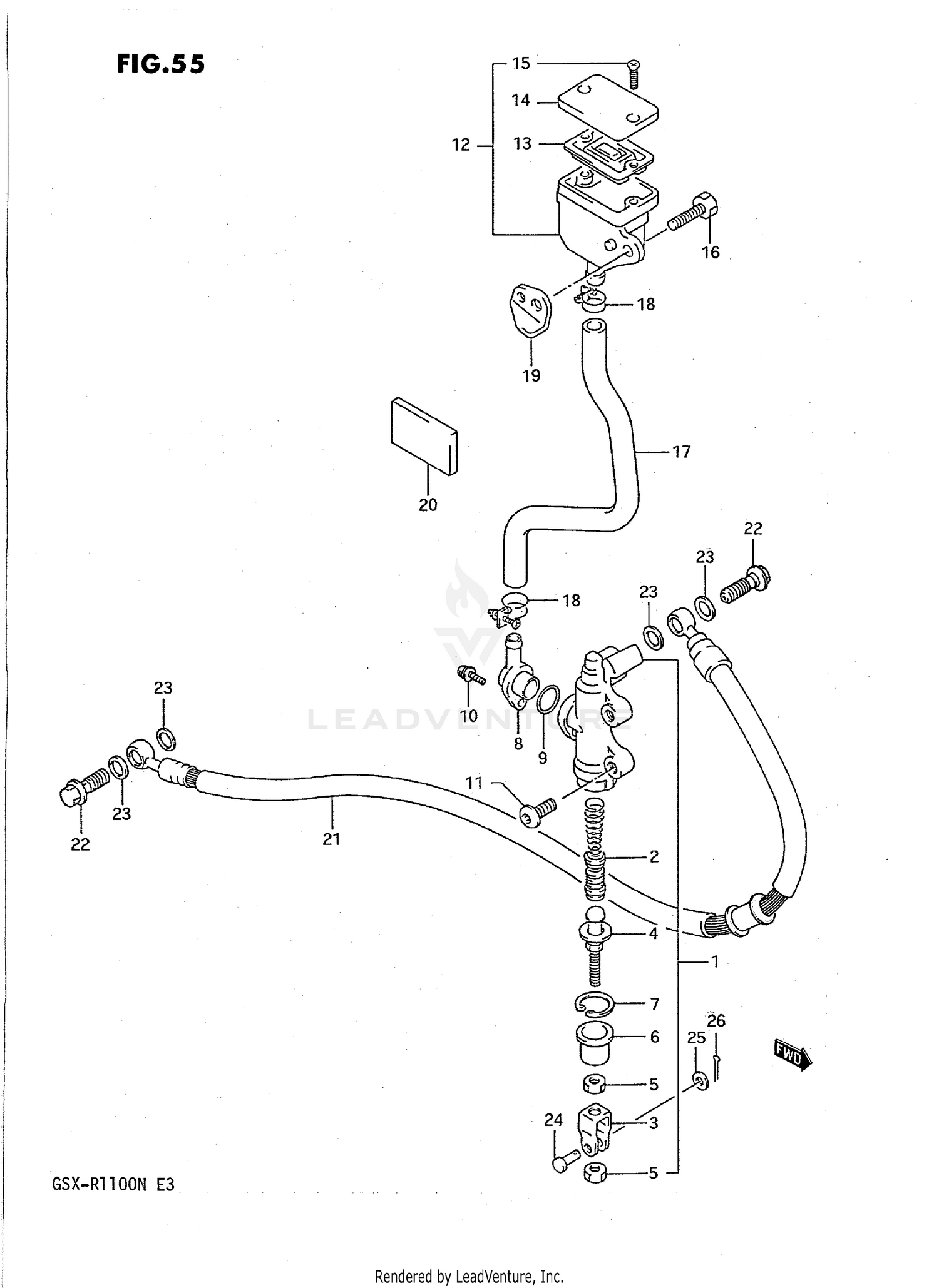 REAR MASTER CYLINDER