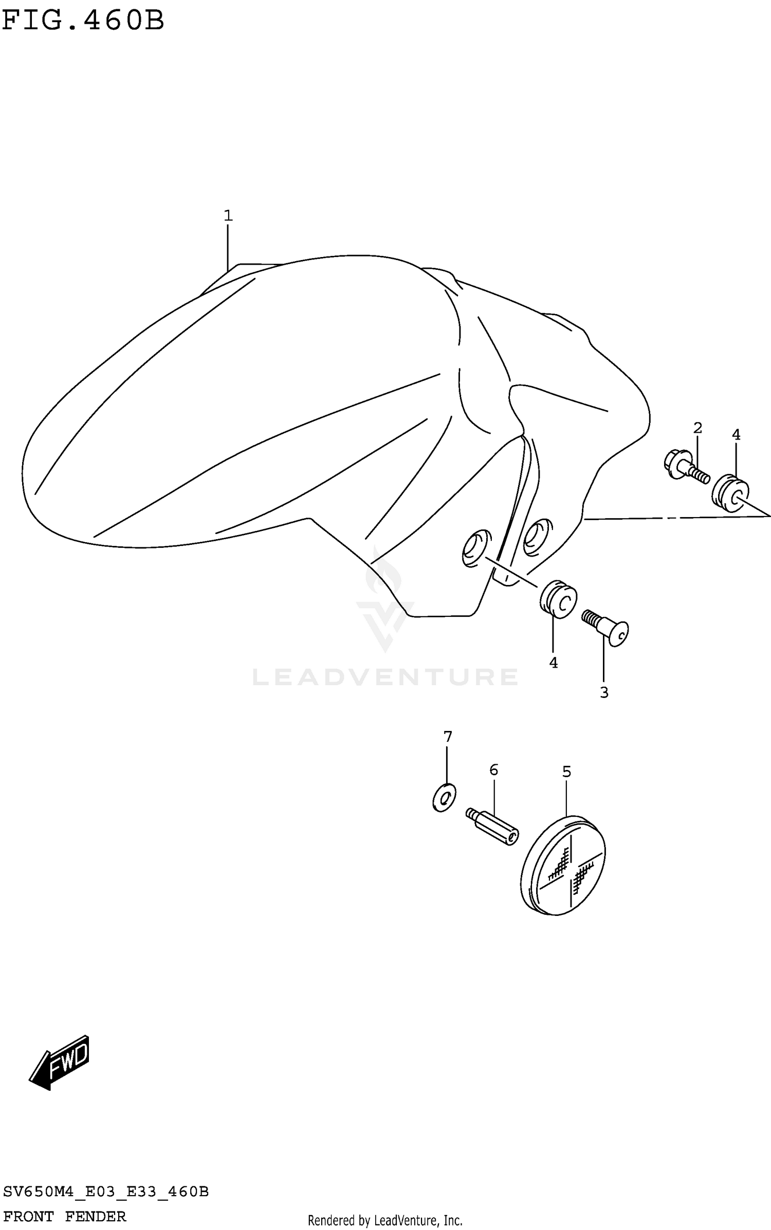 FRONT FENDER (SV650M4 E33)