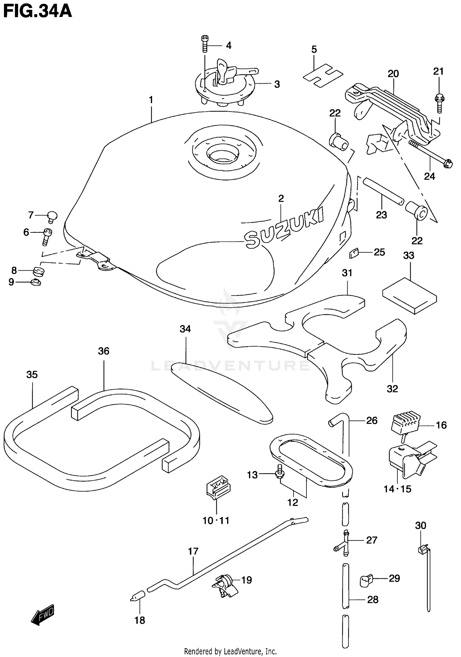 FUEL TANK (MODEL Y/K1)