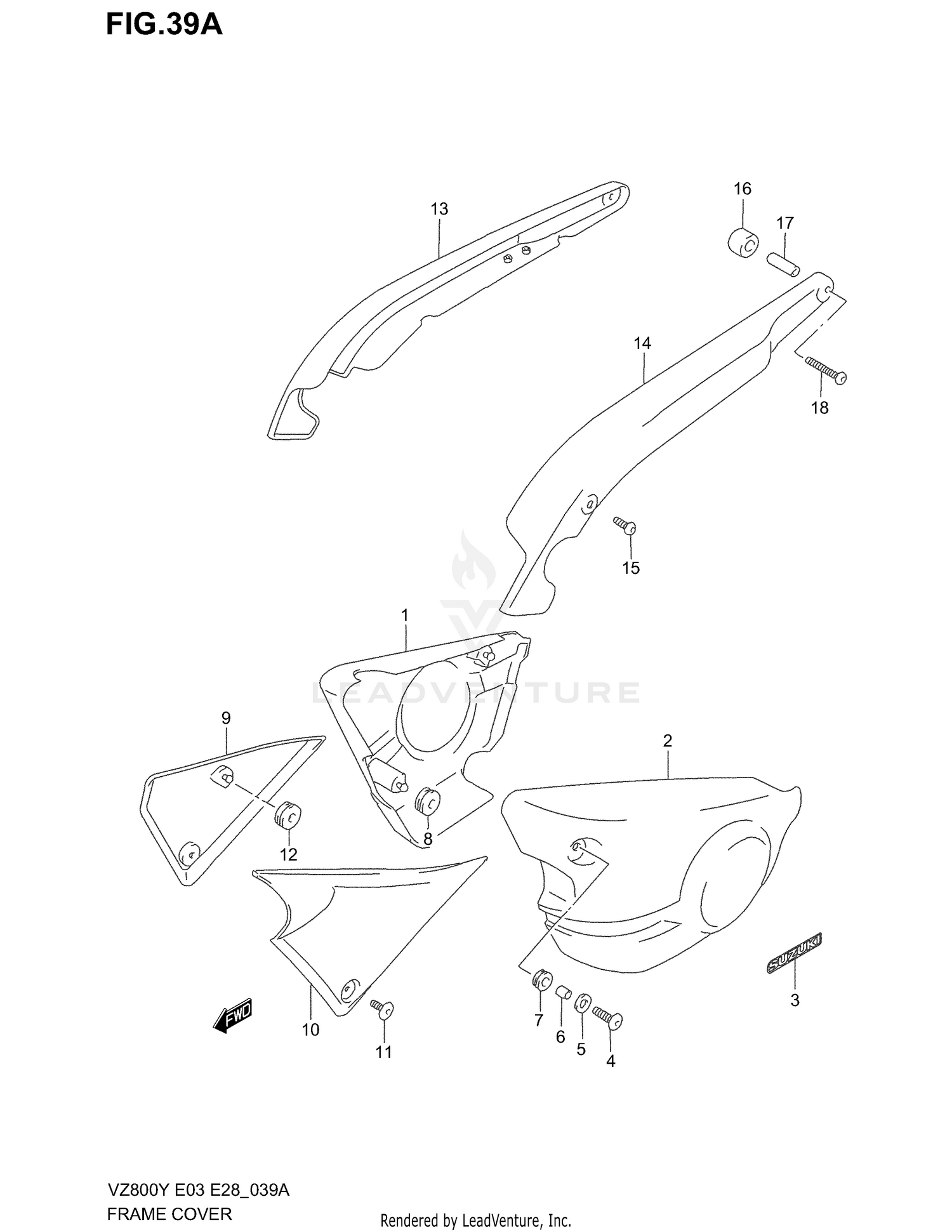 FRAME COVER (MODEL K2/K3)
